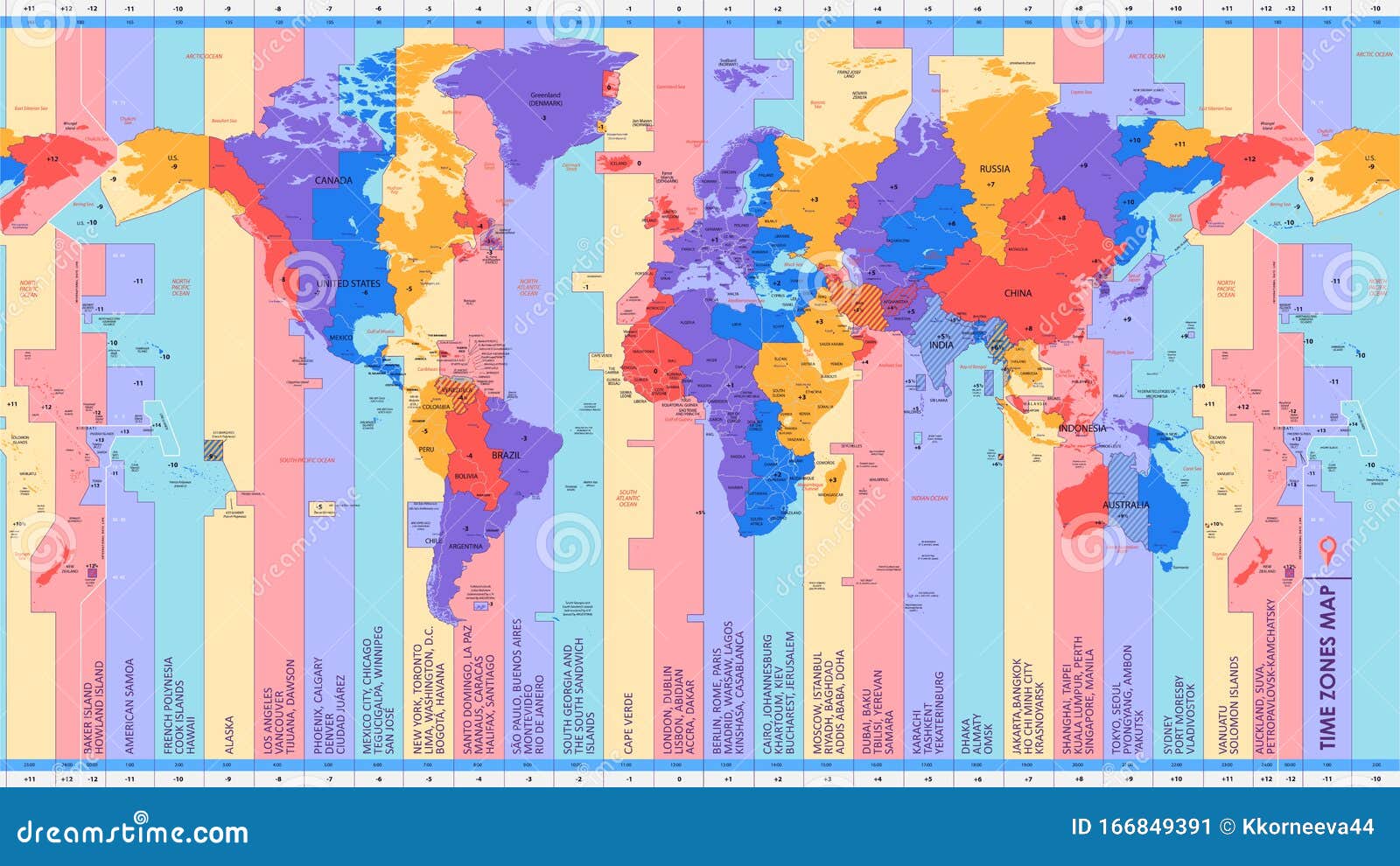 Time Zone Map