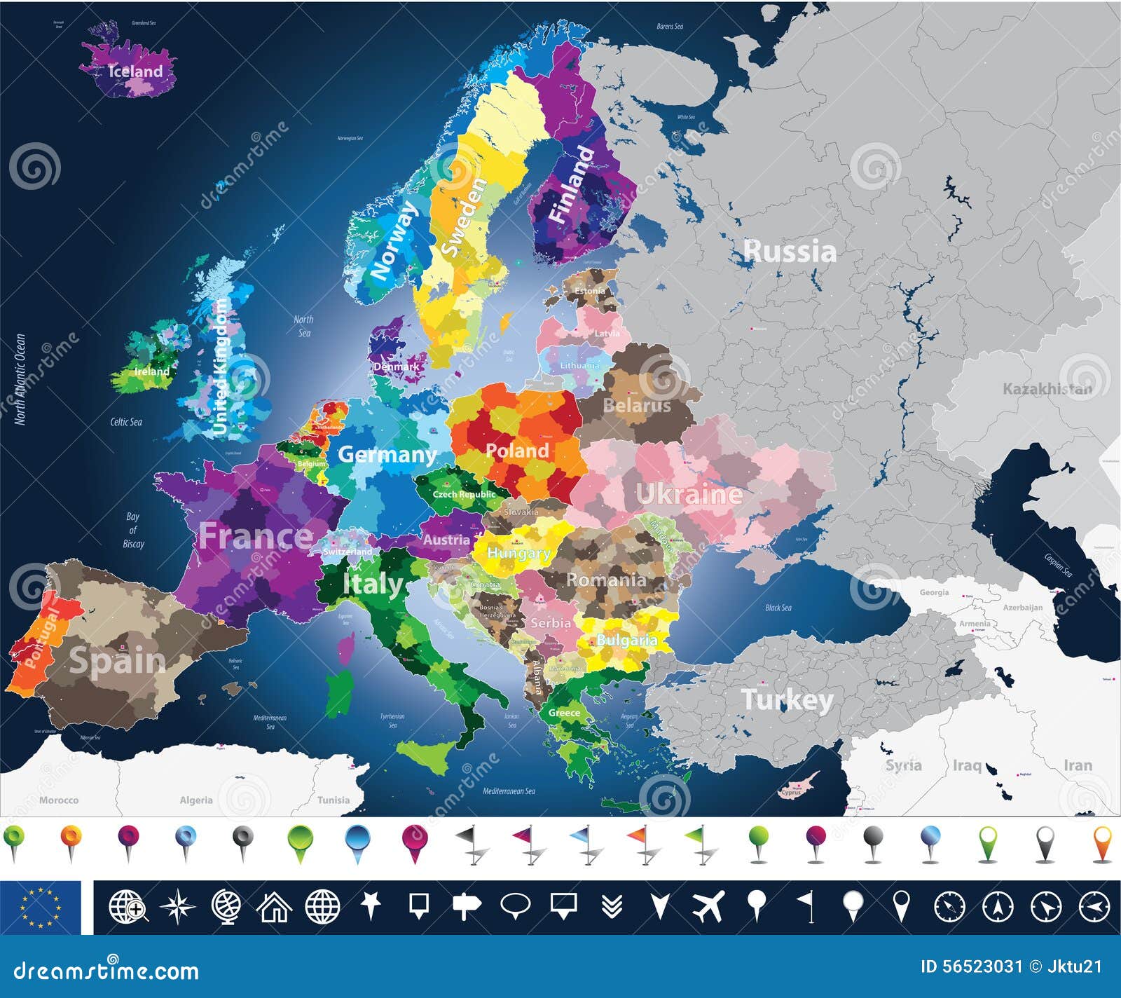 Map Europe Countries And Regions Map Europe Countries And Regions