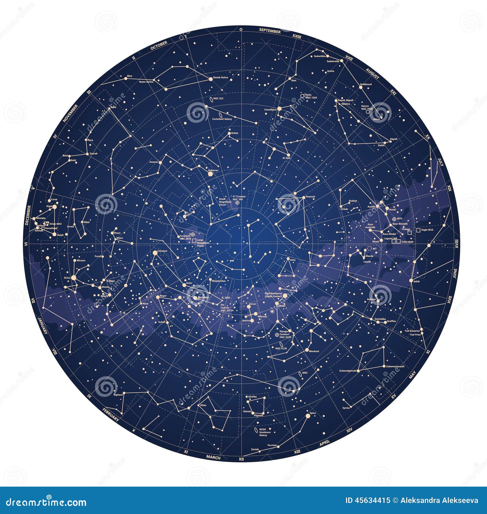 Star Charts For Southern Hemisphere