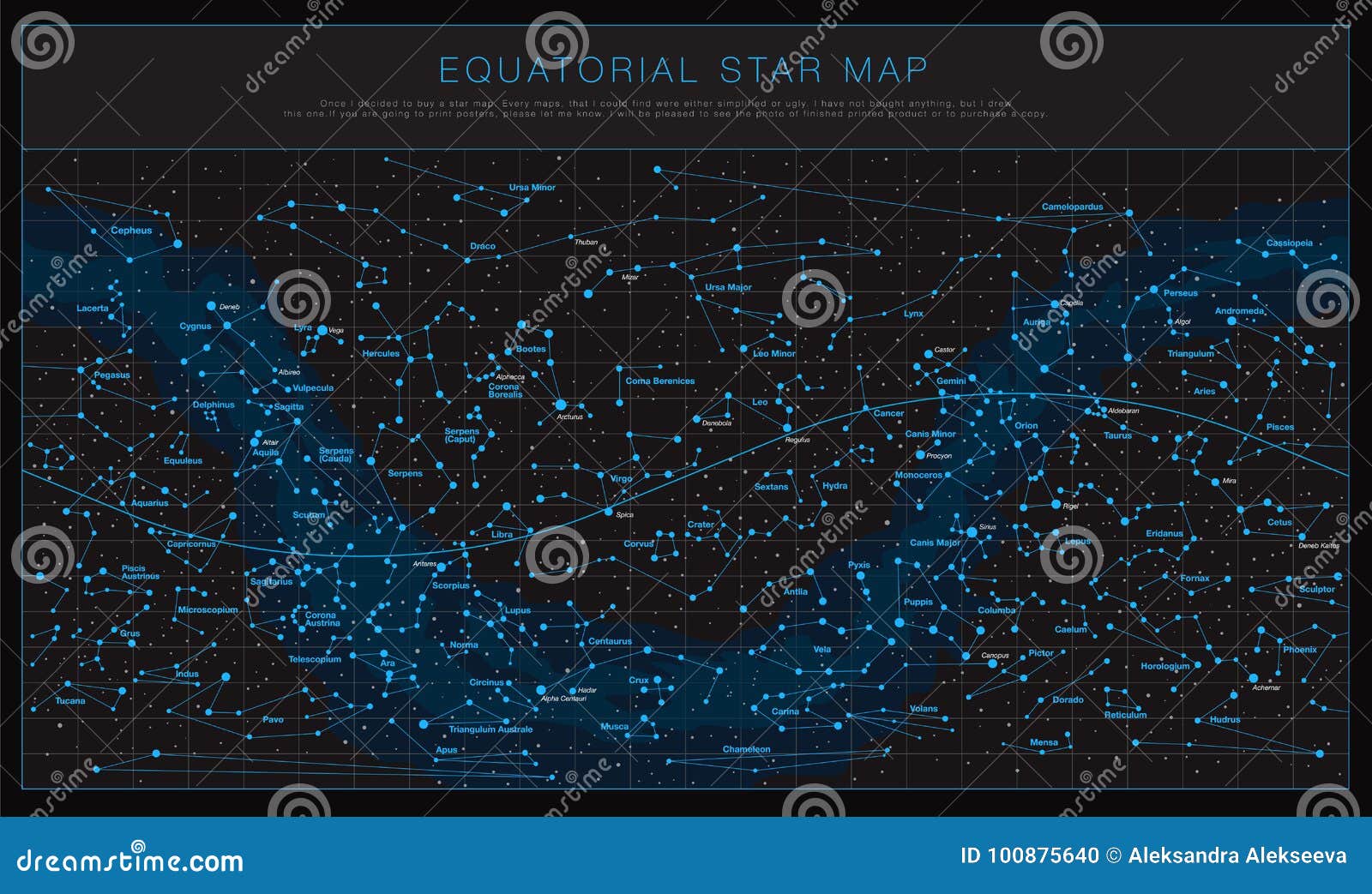 high detailed sky maps  set