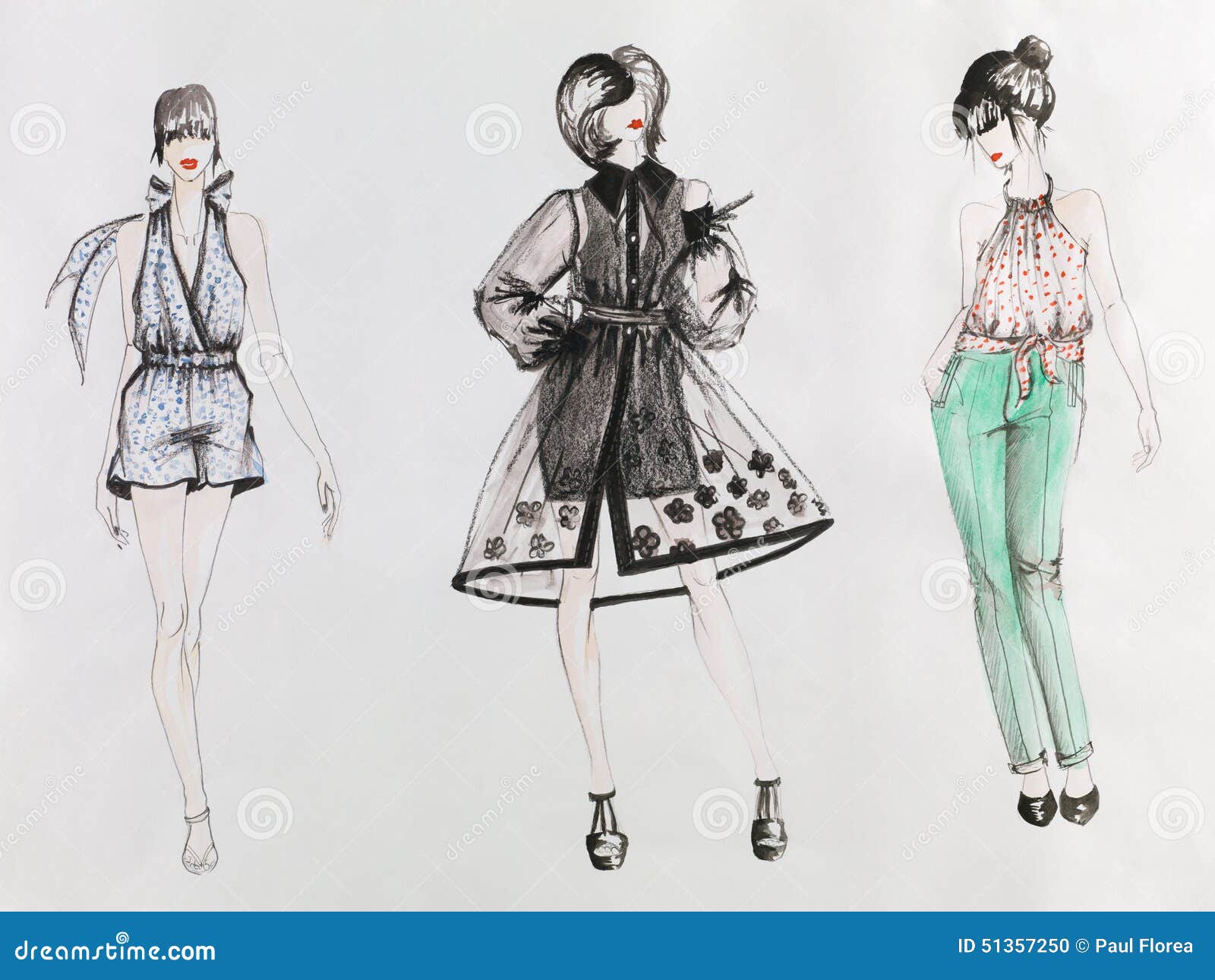 Fashion Design Sketches :: Behance