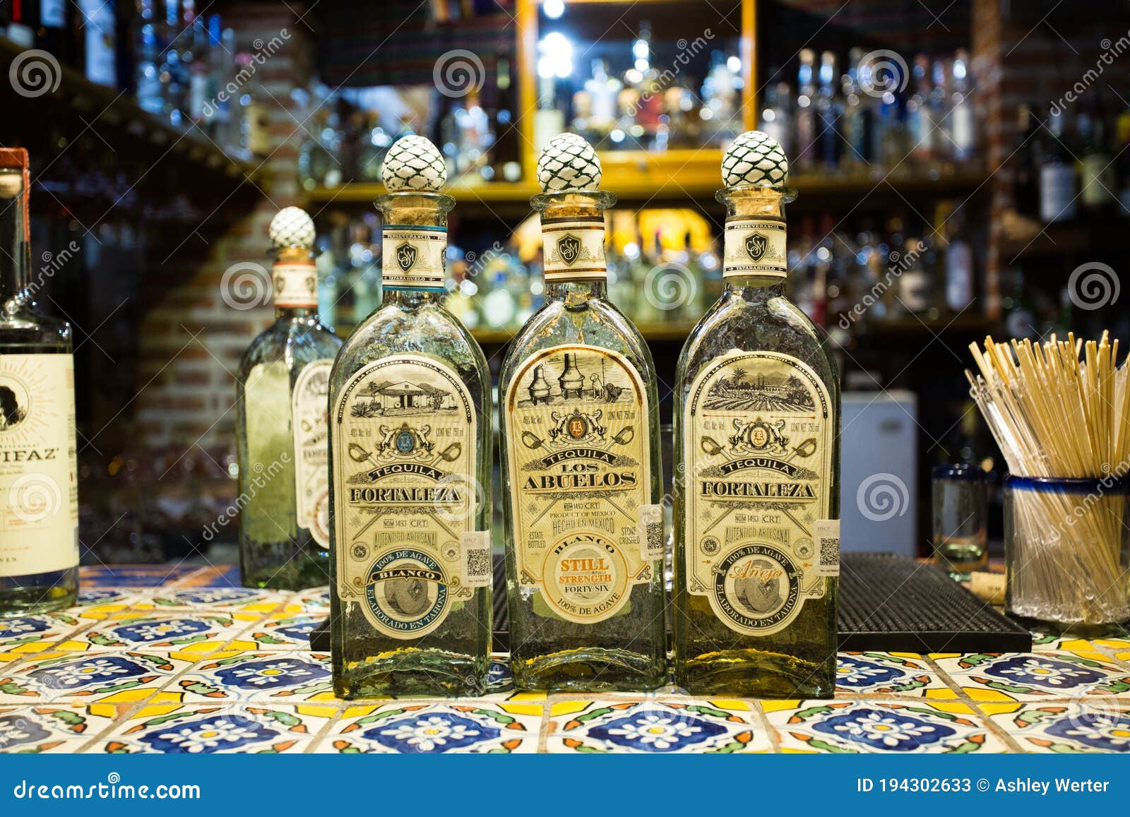 HighEnd Tequilas at Quinta Don Jose Editorial Stock Photo Image of