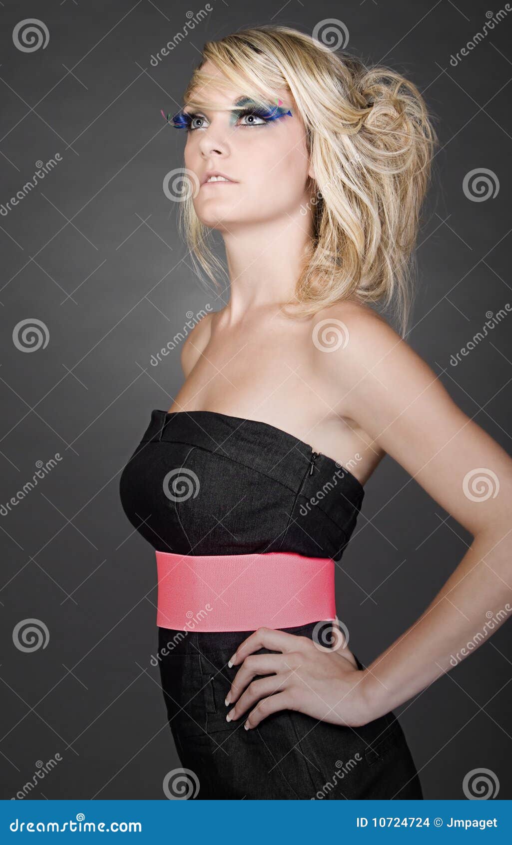 High Fashion Blonde Teen Stock Photo Image Of Attra