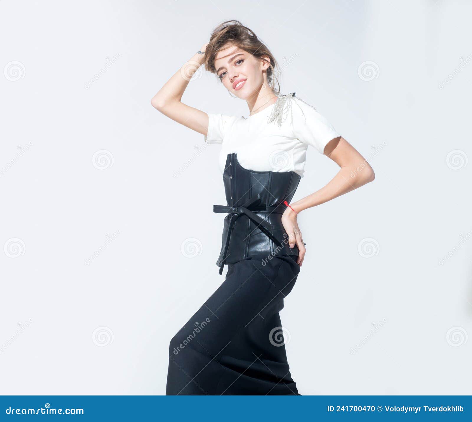 High Fashion Portrait. Fashion Model. Elegant Woman Wearing Fashion ...