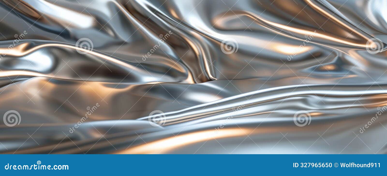 a high-gloss metal background with a smooth, reflective surface and a minimalist, contemporary look