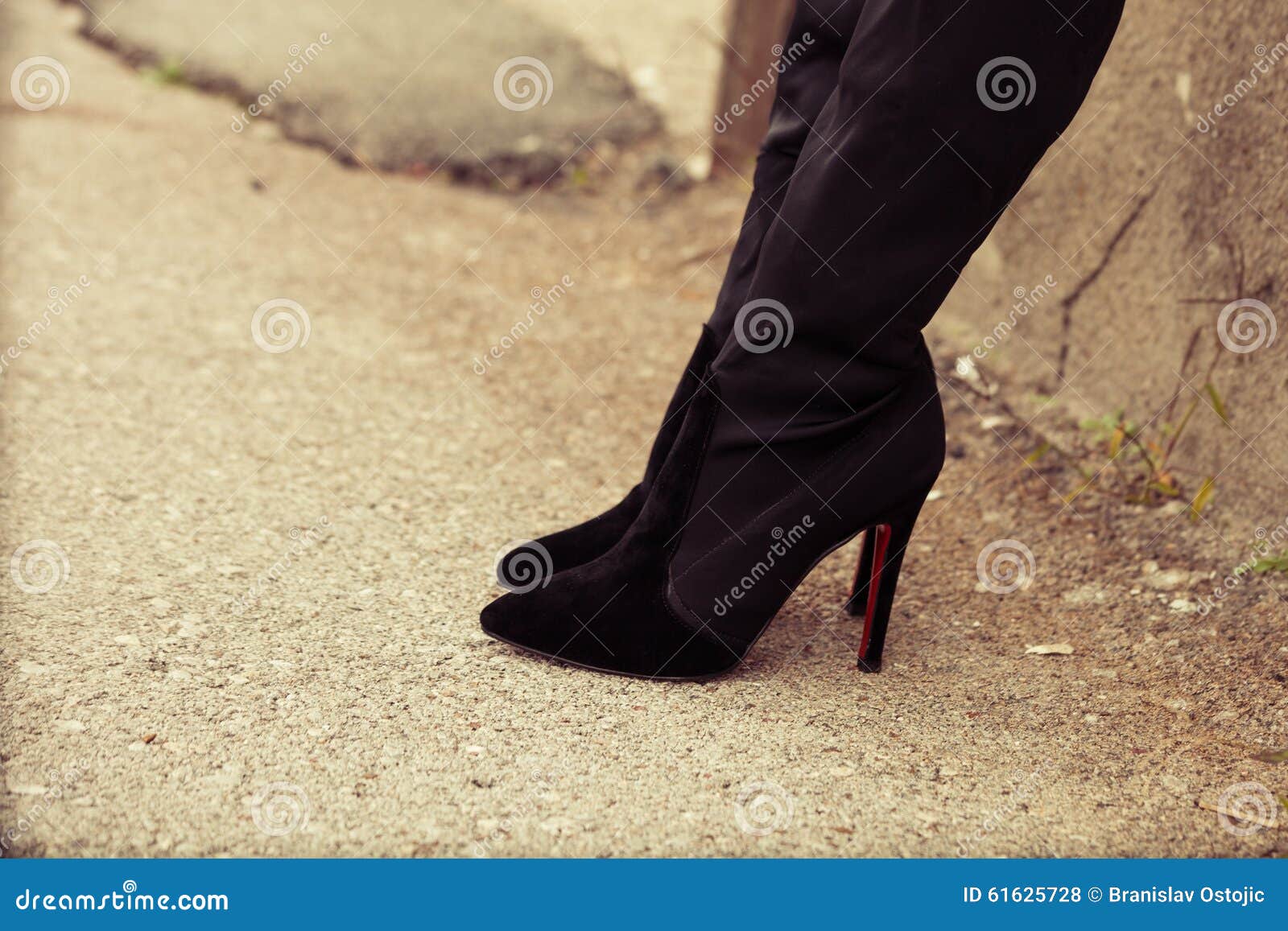 High heel boots stock photo. Image of legs, young, fashion - 61625728