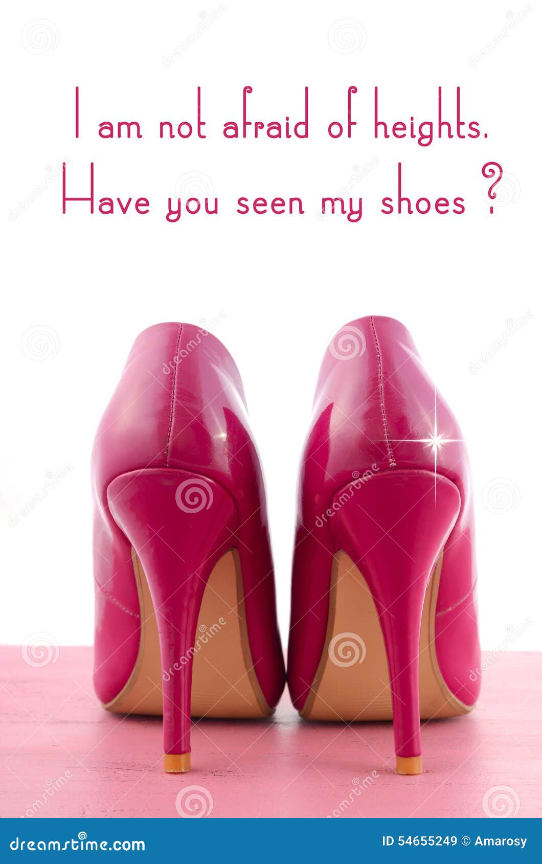 High Heel Shoe With Cute Inspiration And Funny Quotation Stock Photo -  Download Image Now - iStock