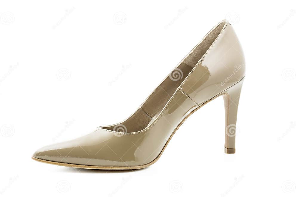 High Heel Shoe Isolated on White Background Stock Photo - Image of ...