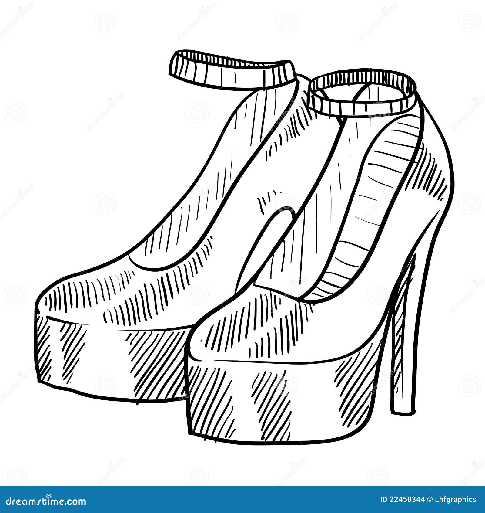 Premium Vector | Drawing sketch outline of the silhouette of women's sandals  mules line style and brush strokes