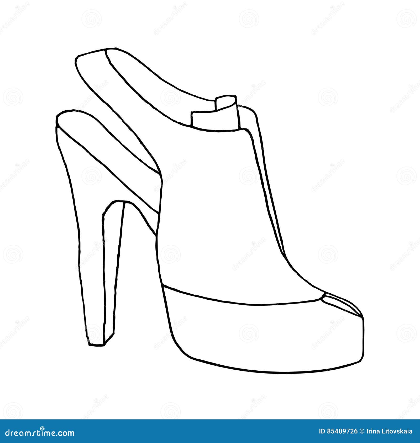 How to Draw High Heels - DrawingNow