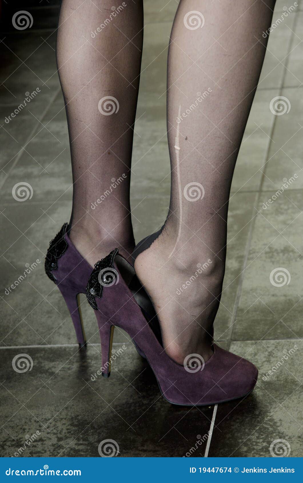 Black Stockings And High Heels