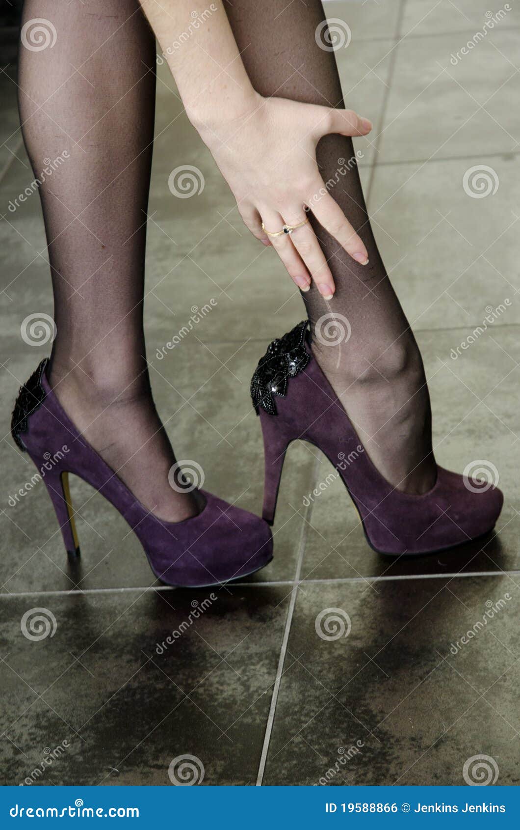 Stiletto Heels And Hose