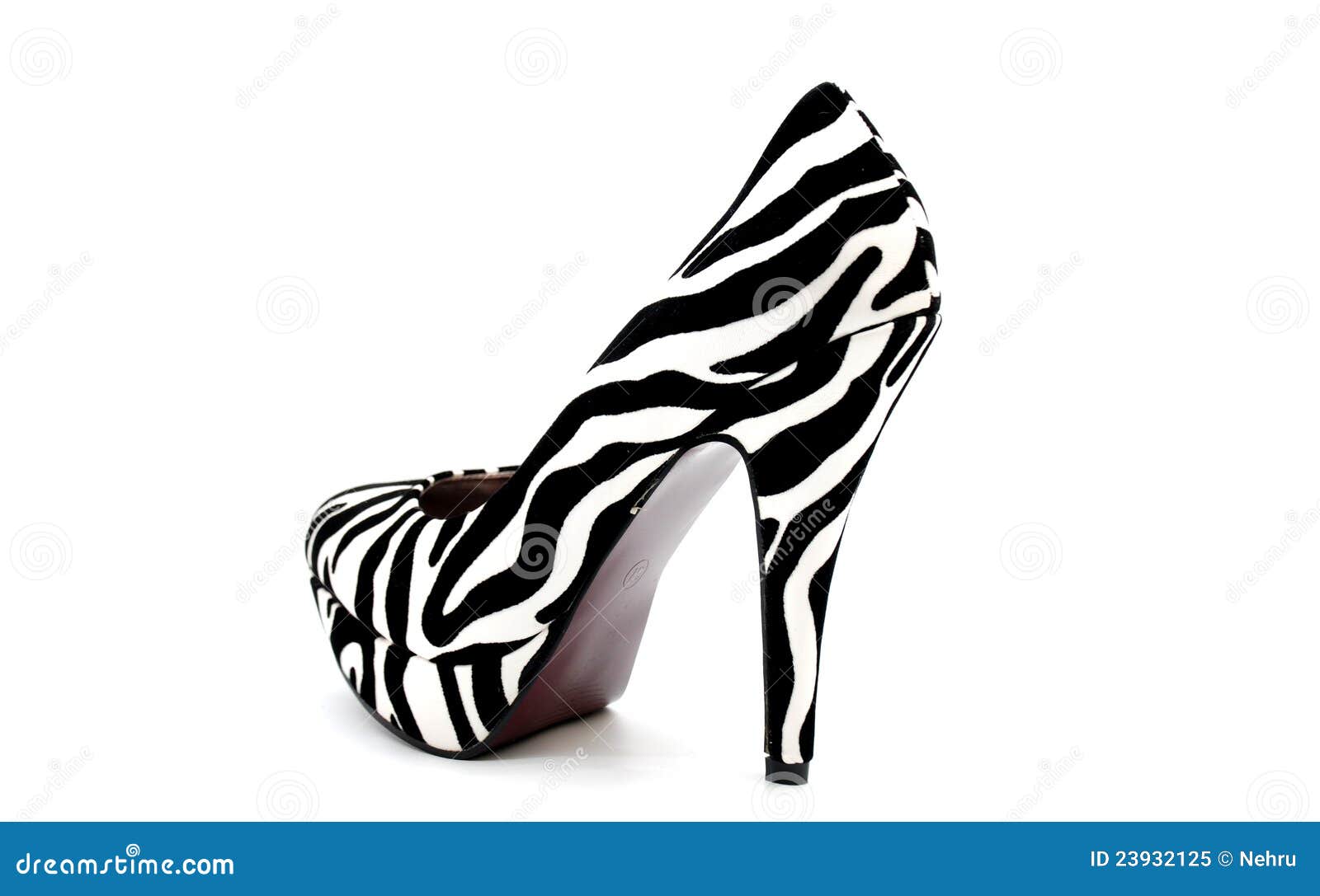 Men Platform Shoes PIMP-02 - Zebra, Funtasma