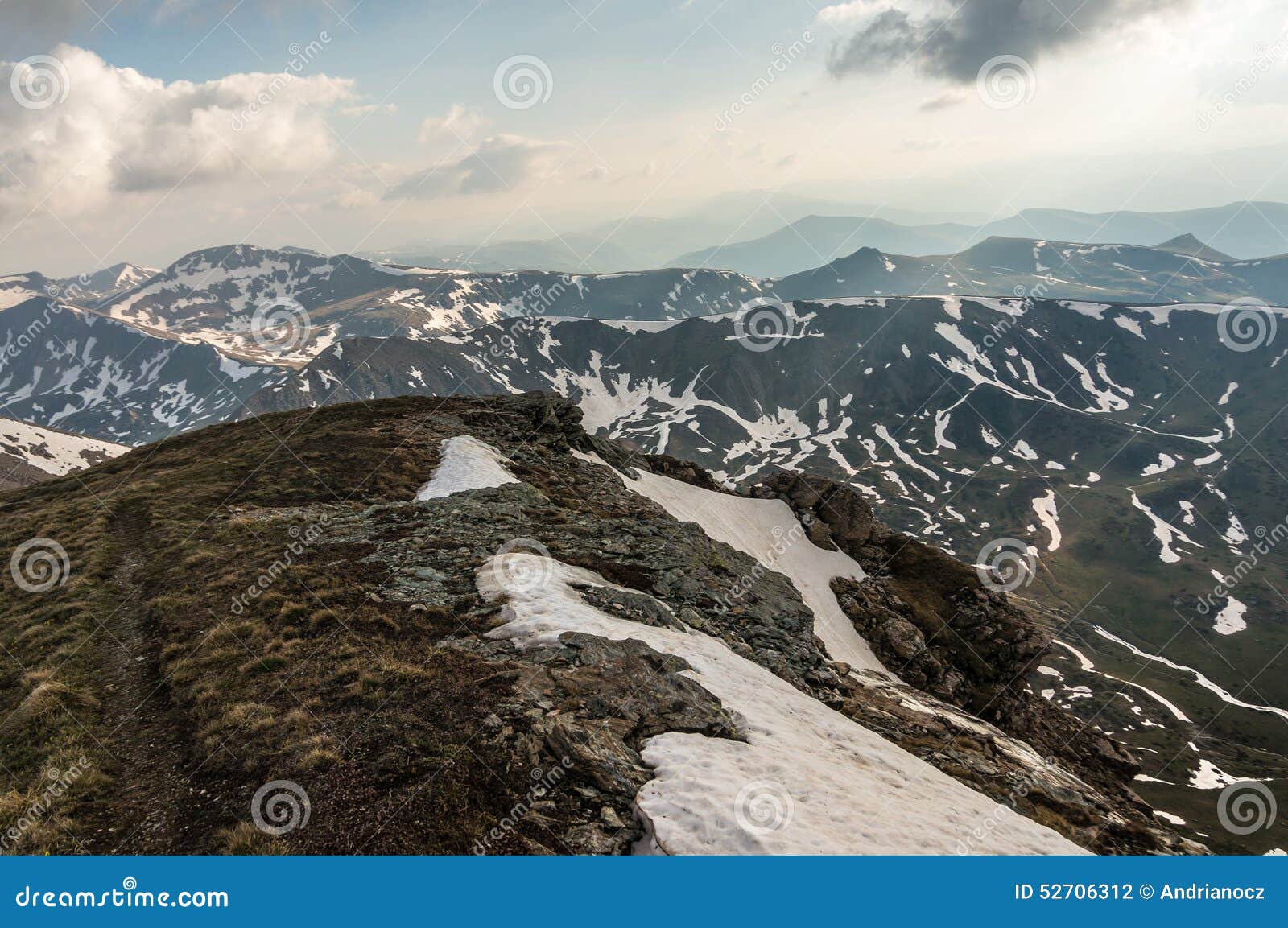 High in the Macedonian Mountains Stock Photo - Image of hill, peak ...