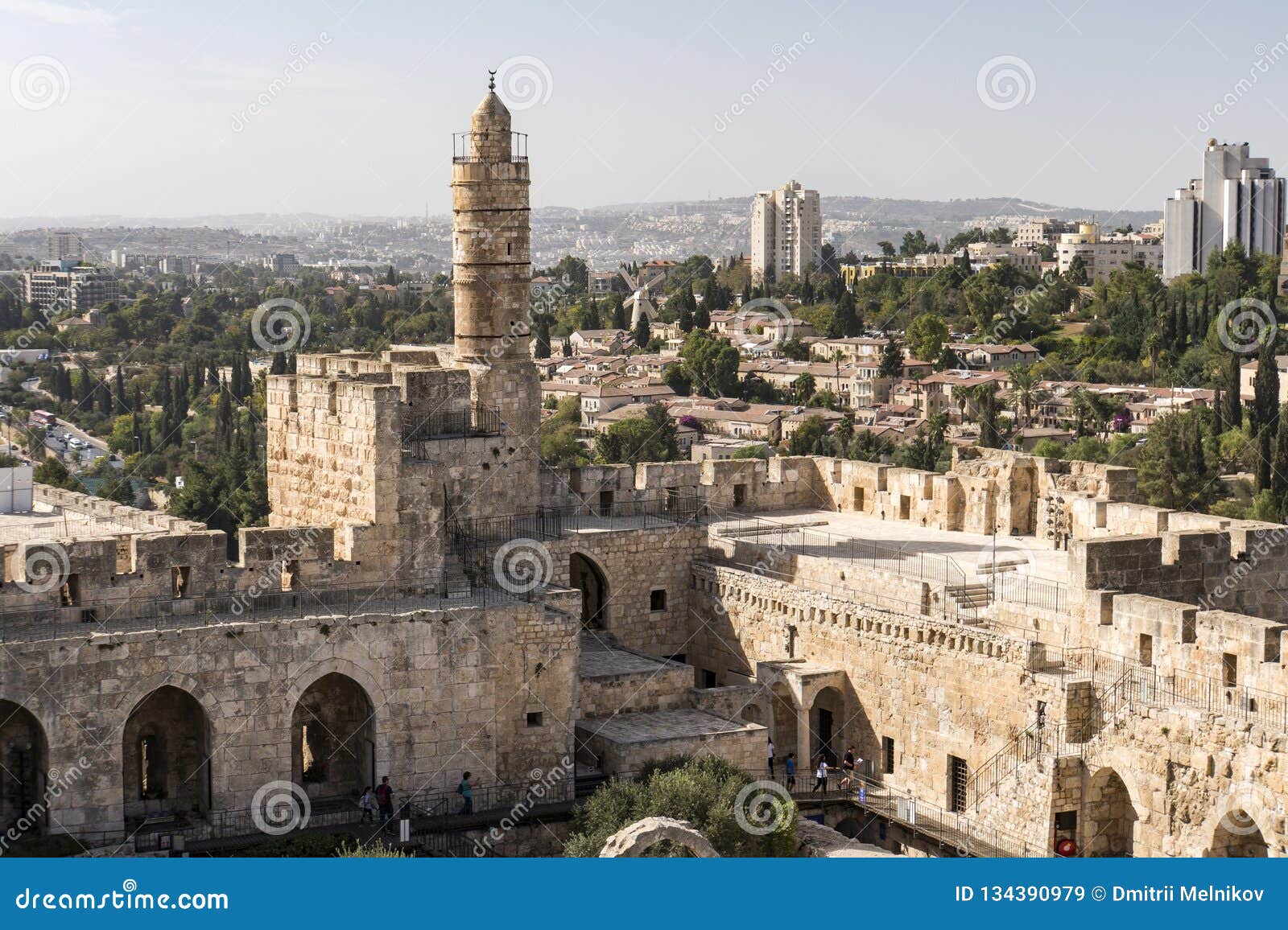 The High Minaret of the Ottoman Mosque, Located Inside the David`s