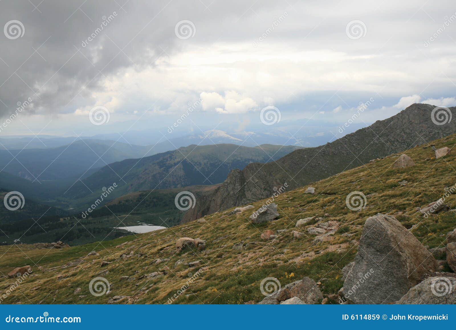 High Mountain Meadow on Mount Evans Stock Image - Image of thin, empty ...