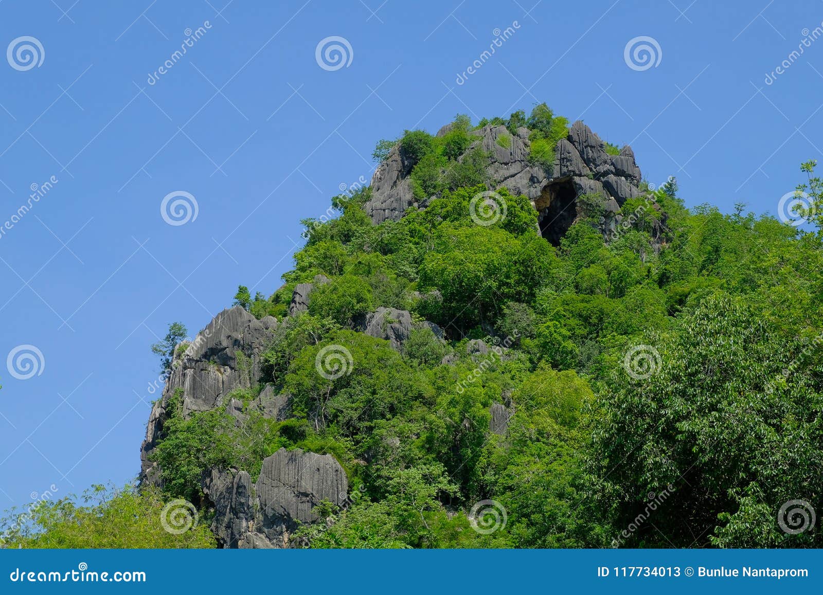 High Mountain in Morning Time. Beautiful Natural Landscape Blue Stock ...