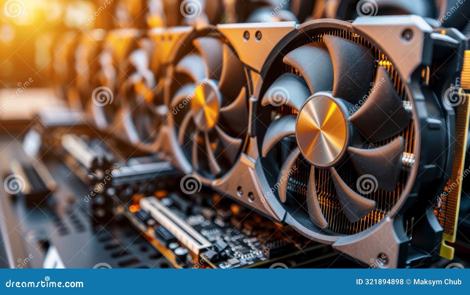 High Performance Gaming Graphics Card Ad with Copy Space for Pc Gamers and  Crypto Miners Stock Illustration - Illustration of graphics, miners:  321894898