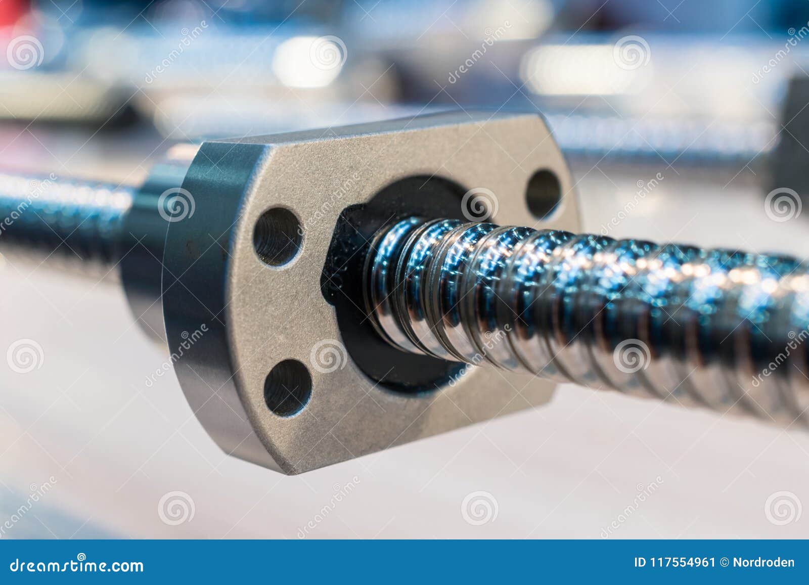 High Precision Ballscrew Linear Actuator for CNC Machine. Stock Image