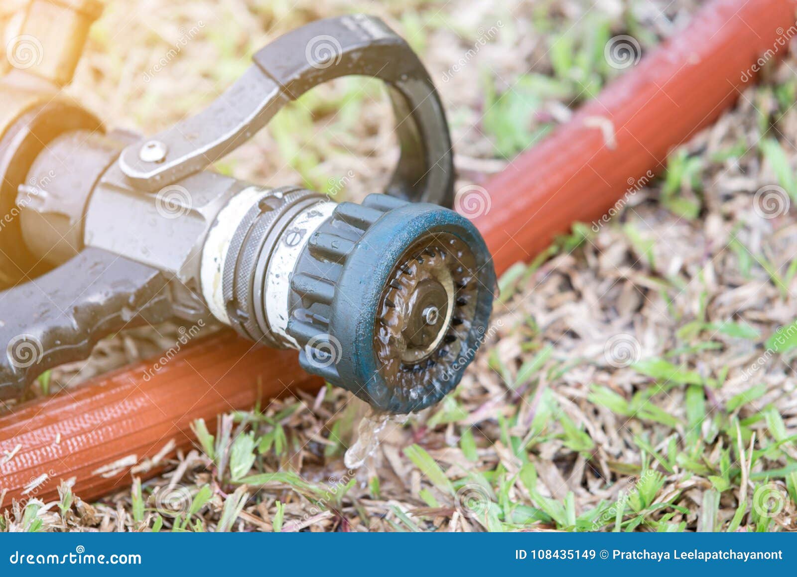 High Pressure Fire Hose Nozzle Stock Image Image of people, emergency