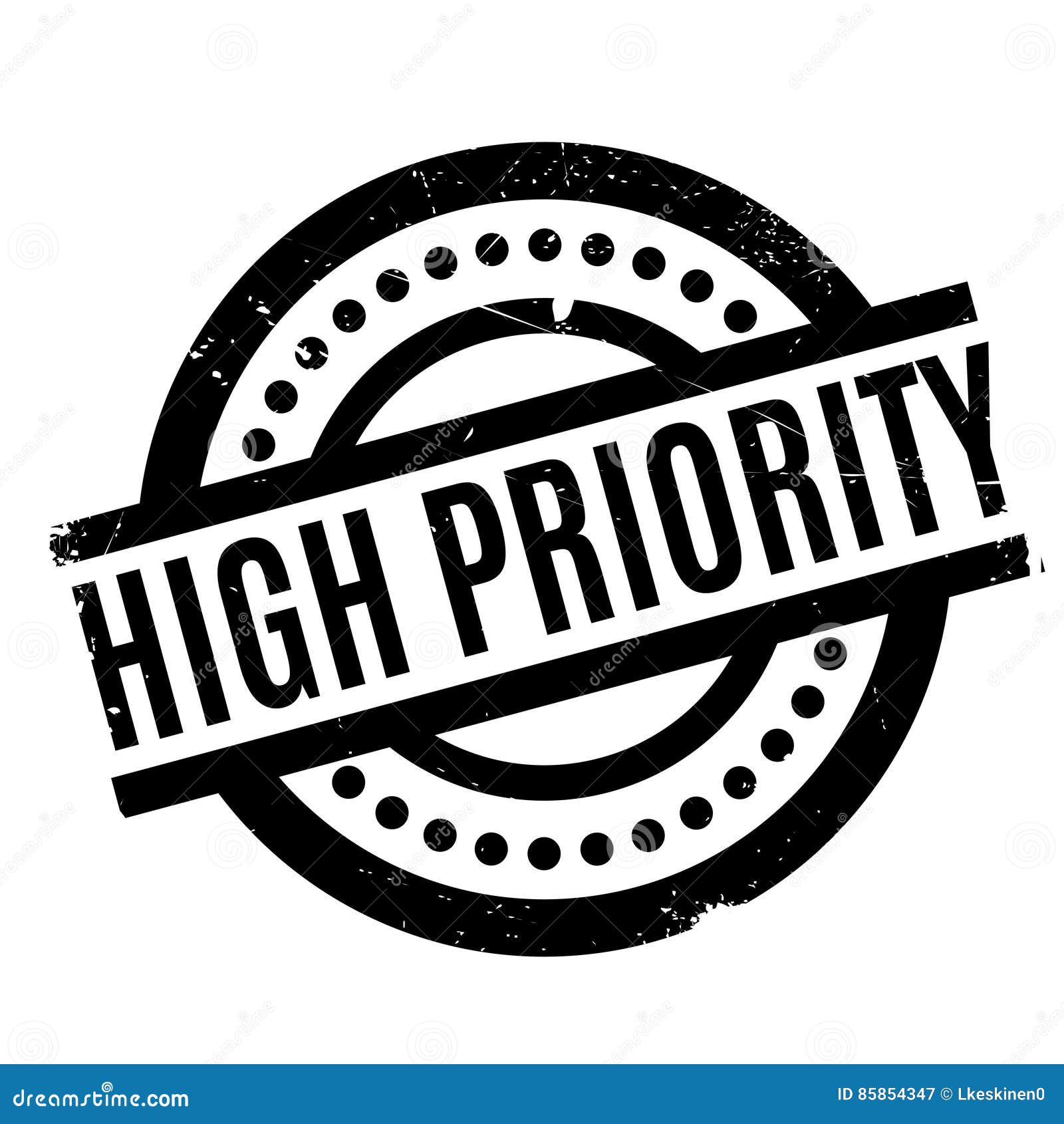 high priority rubber stamp