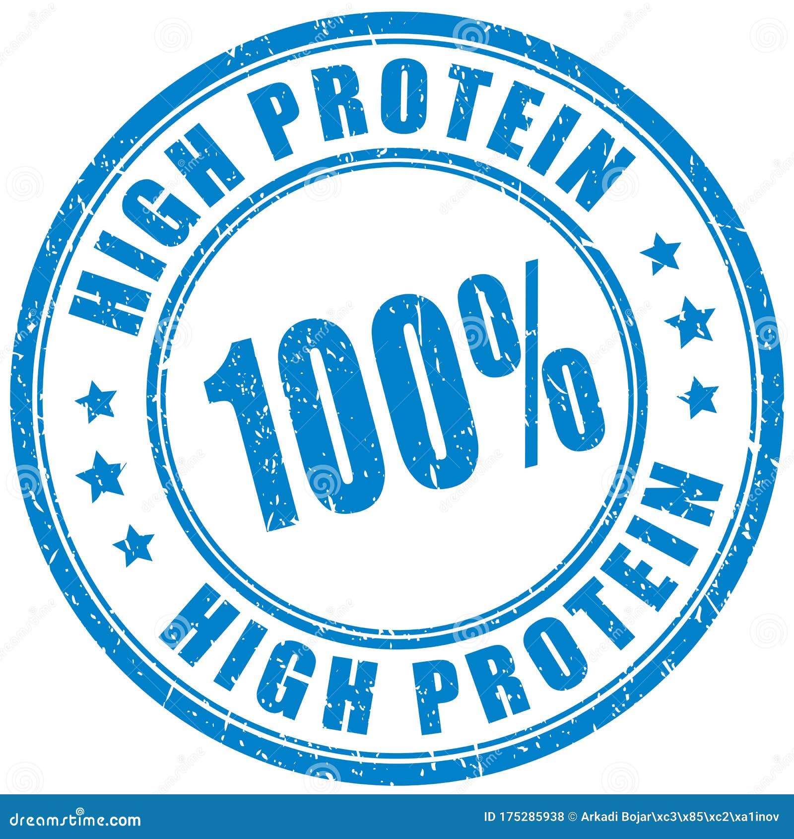 High protein product stamp stock vector. Illustration of healthy