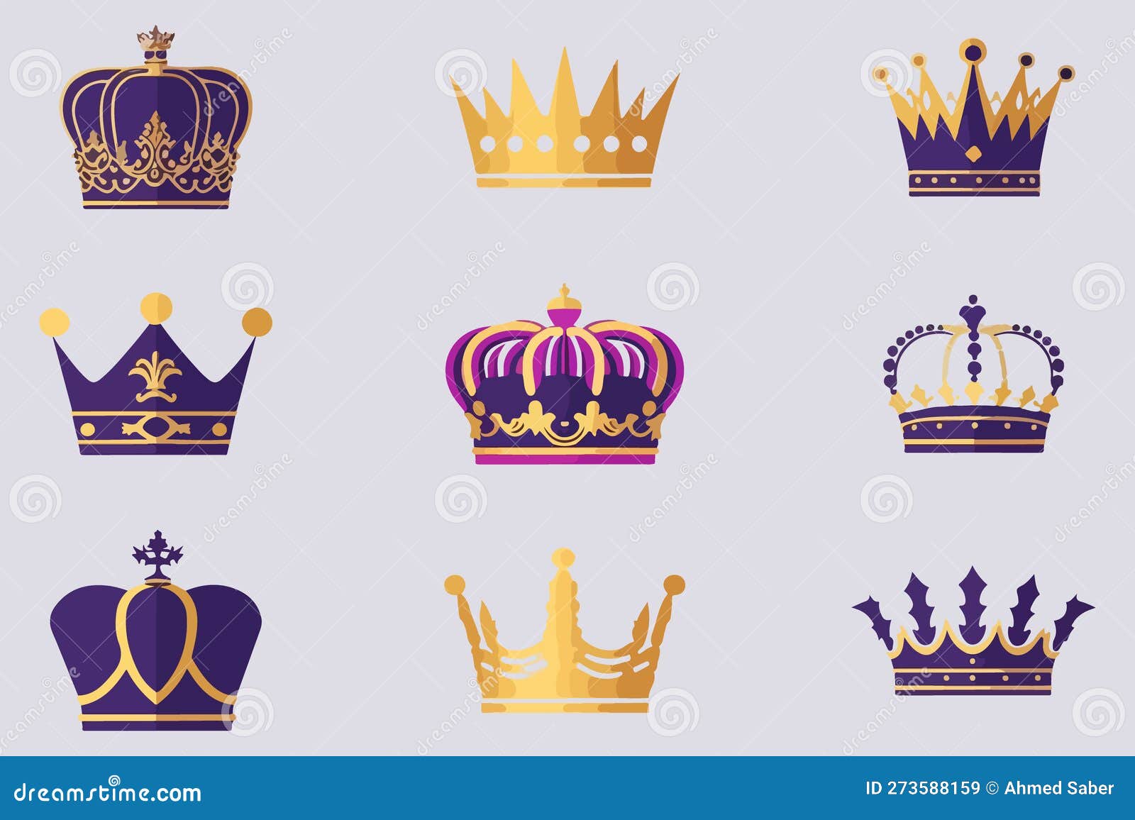 silhouettes crowns set    collection