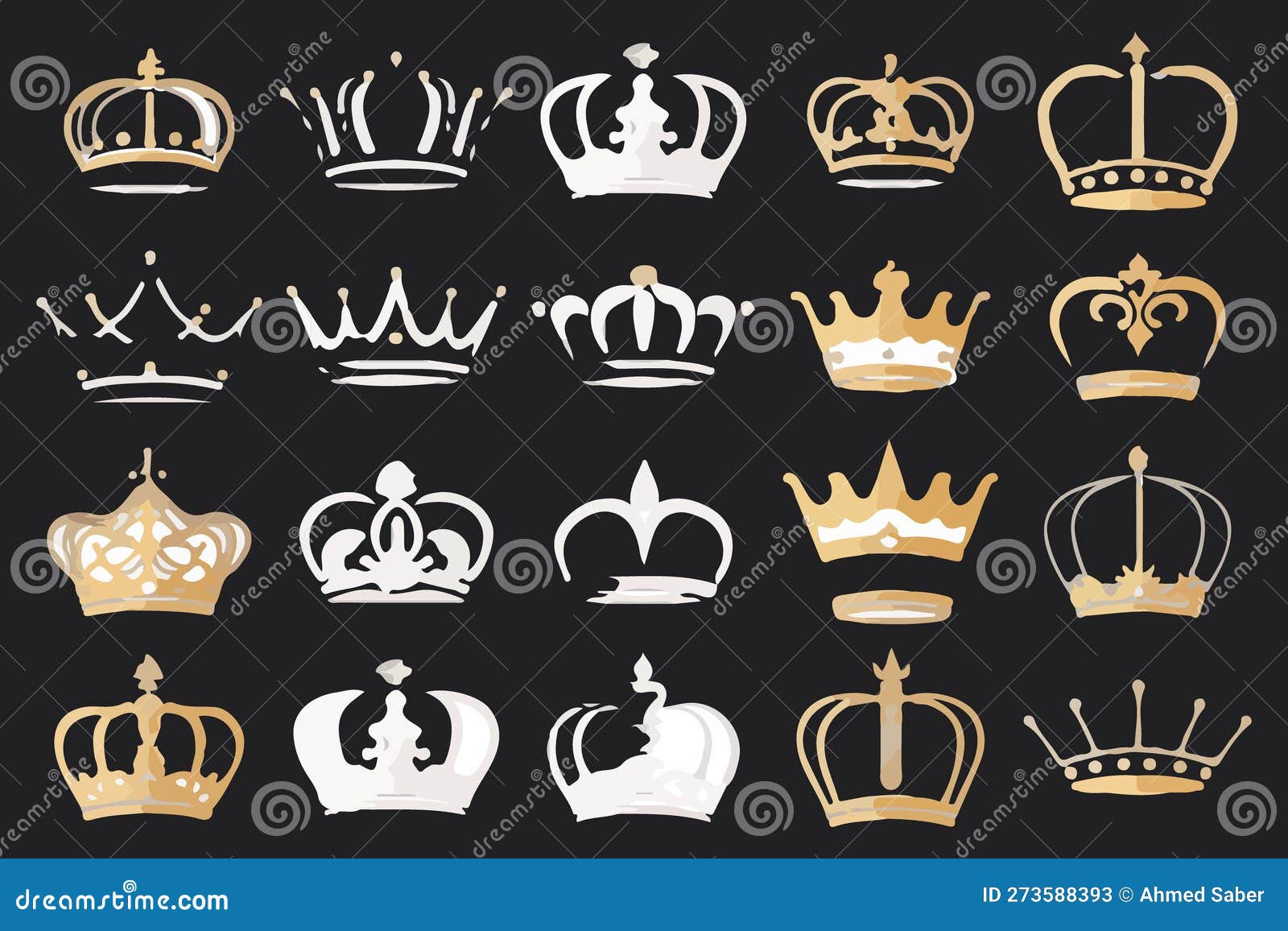 silhouettes crowns set    collection