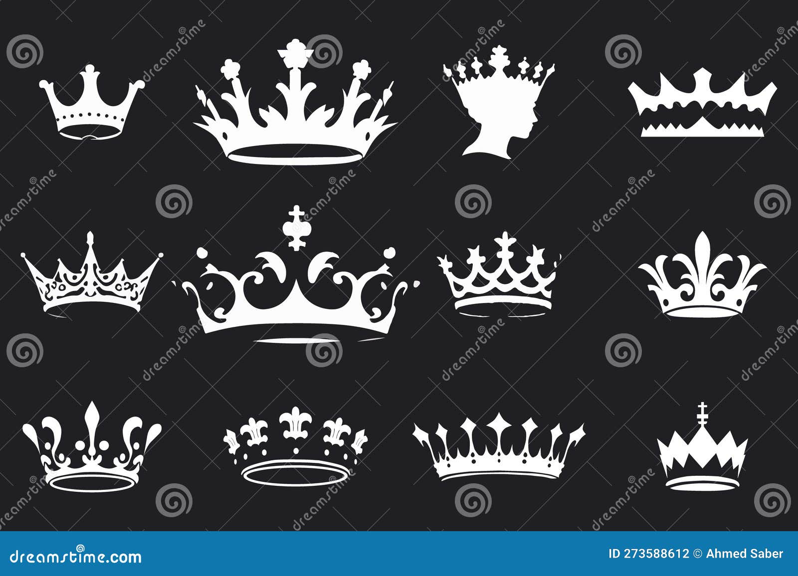 silhouettes crowns set    collection