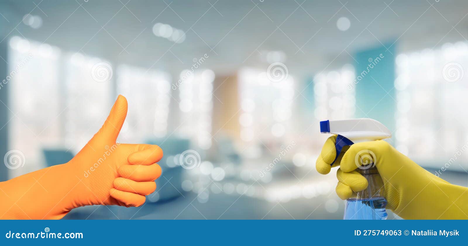 Highquality Cleaning in the Office Premises Stock Image Image of