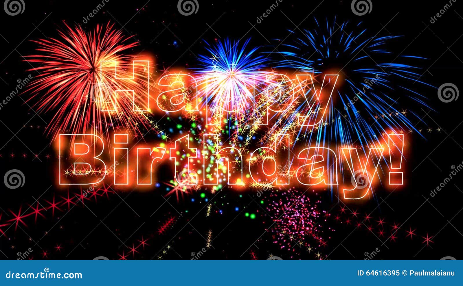 High Quality Happy Birthday Animation. HD Stock Video - Video of ...