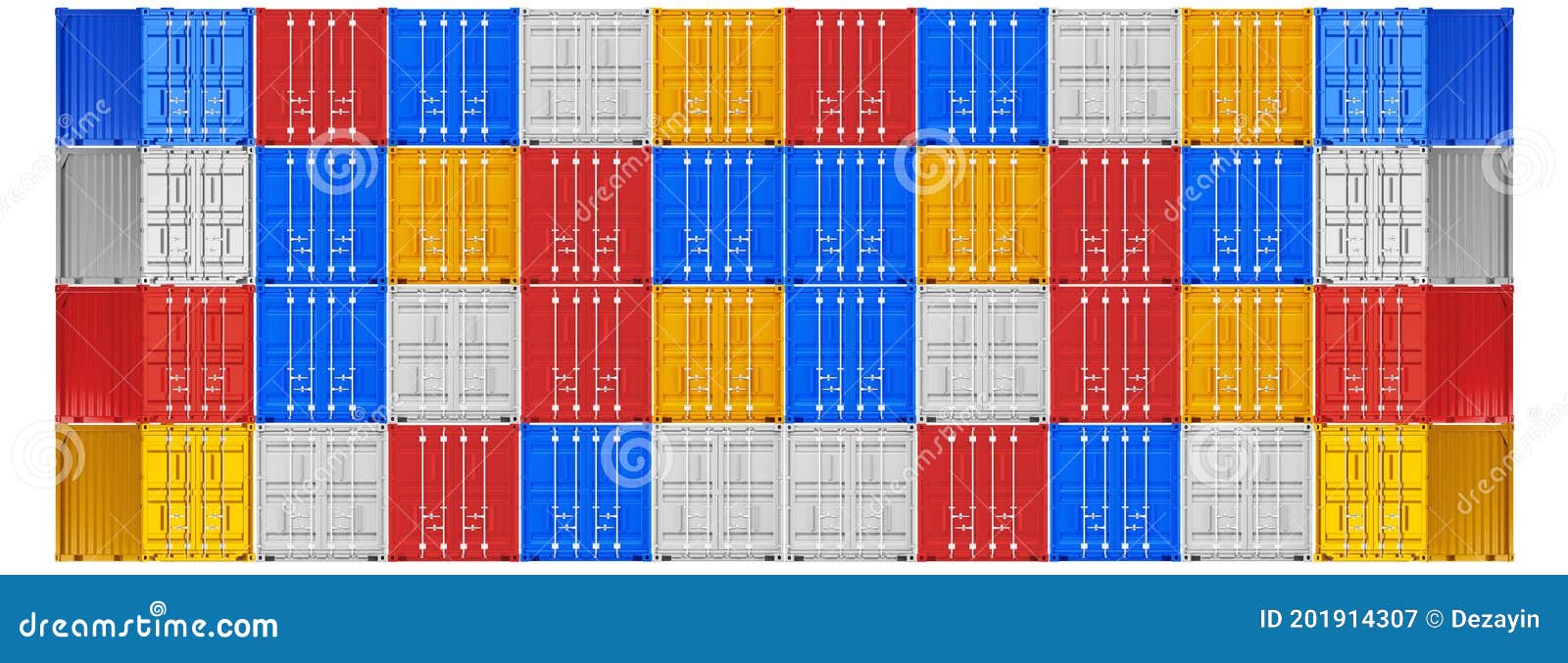a high quality image of 10ft shipping containers on a white background.