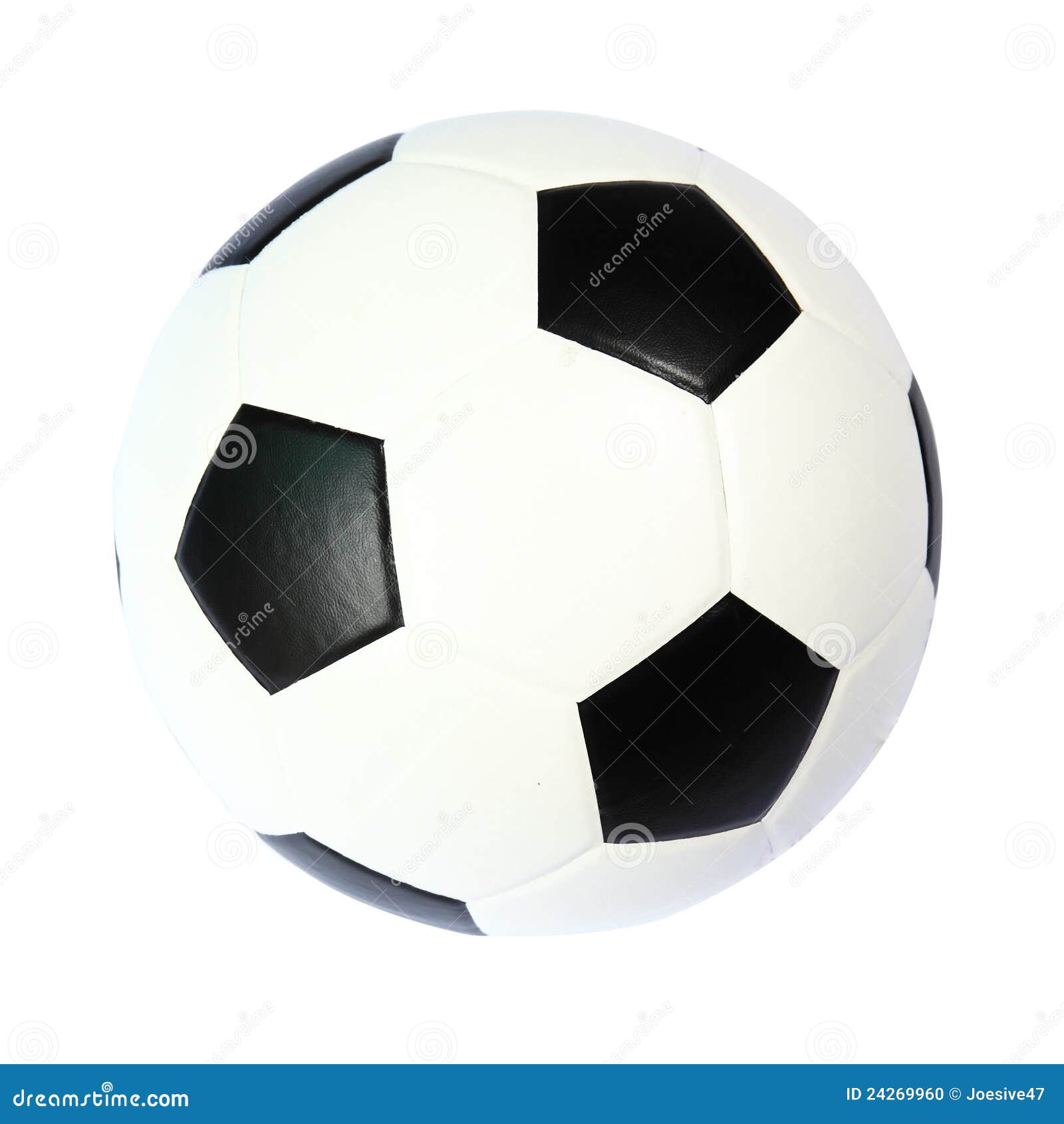 High Quality Isolated Soccer Ball Stock Photo Image of leather, hobby 24269960