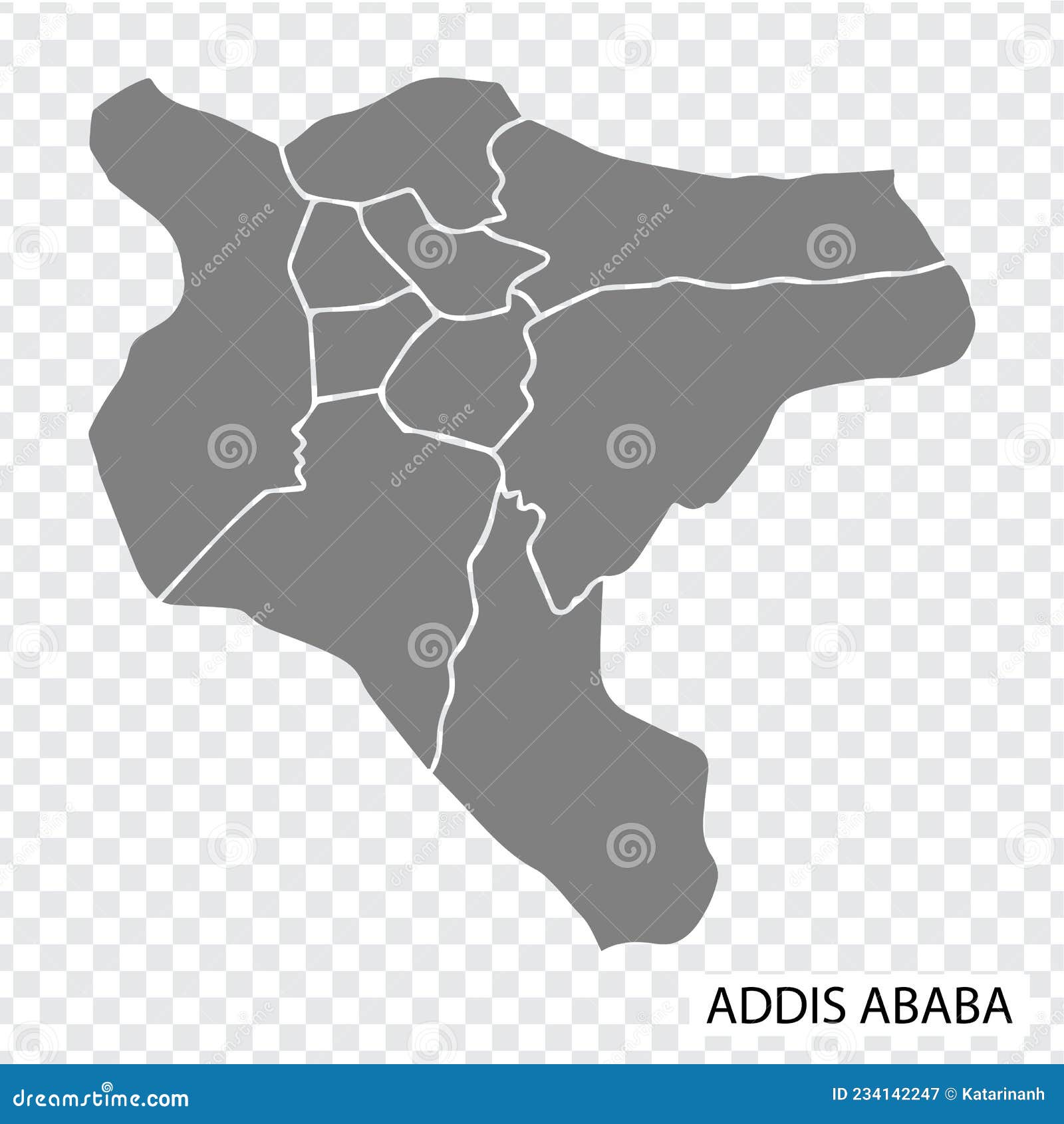 Addis Ababa World Map