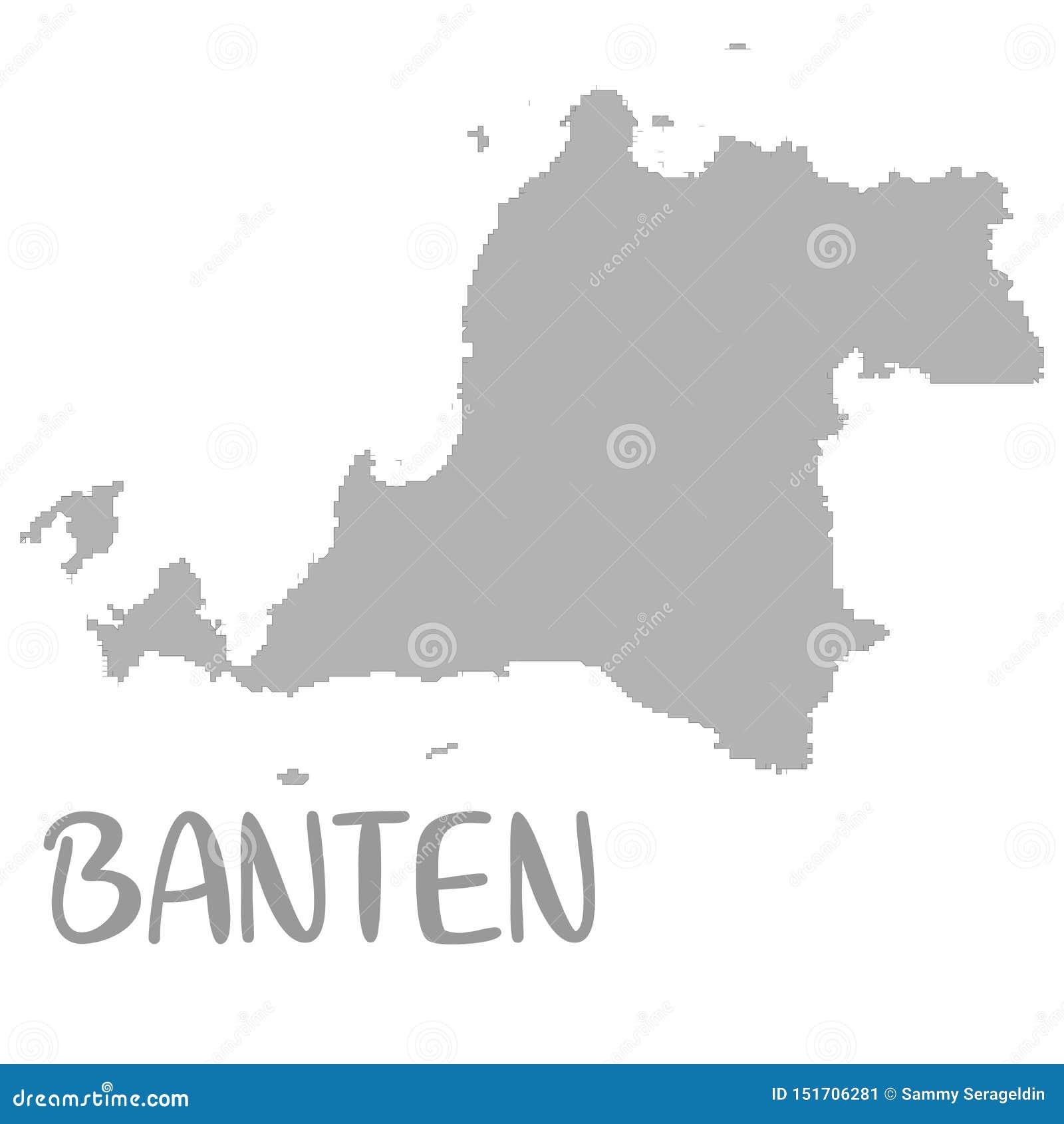 High Quality Map  Of Banten  Is A Province  Of Indonesia 