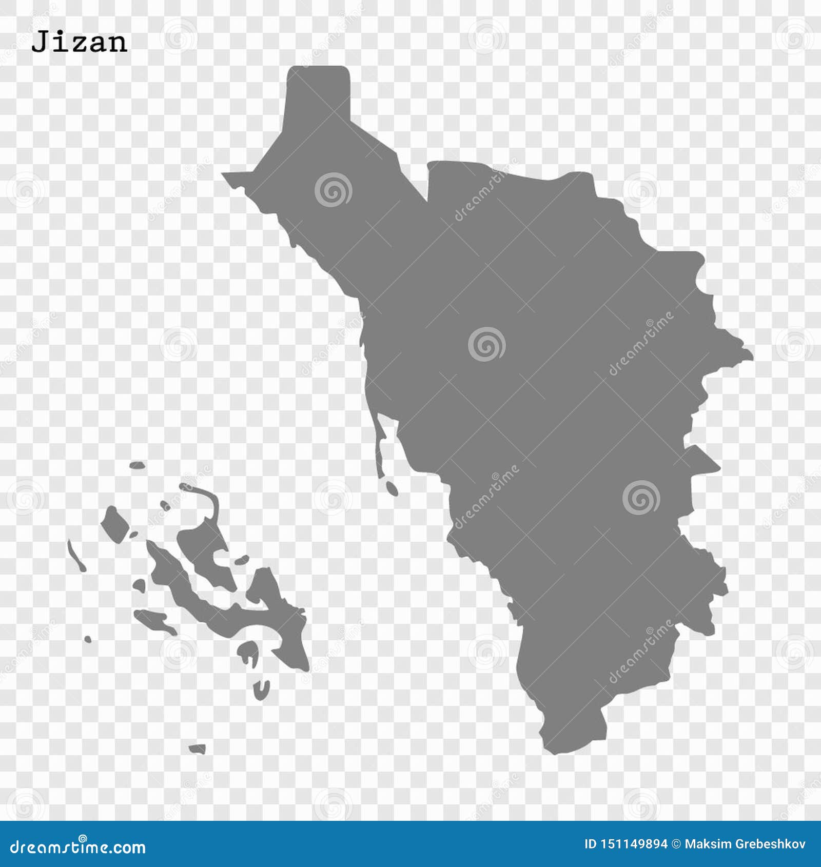 high quality map is a region of saudi arabia