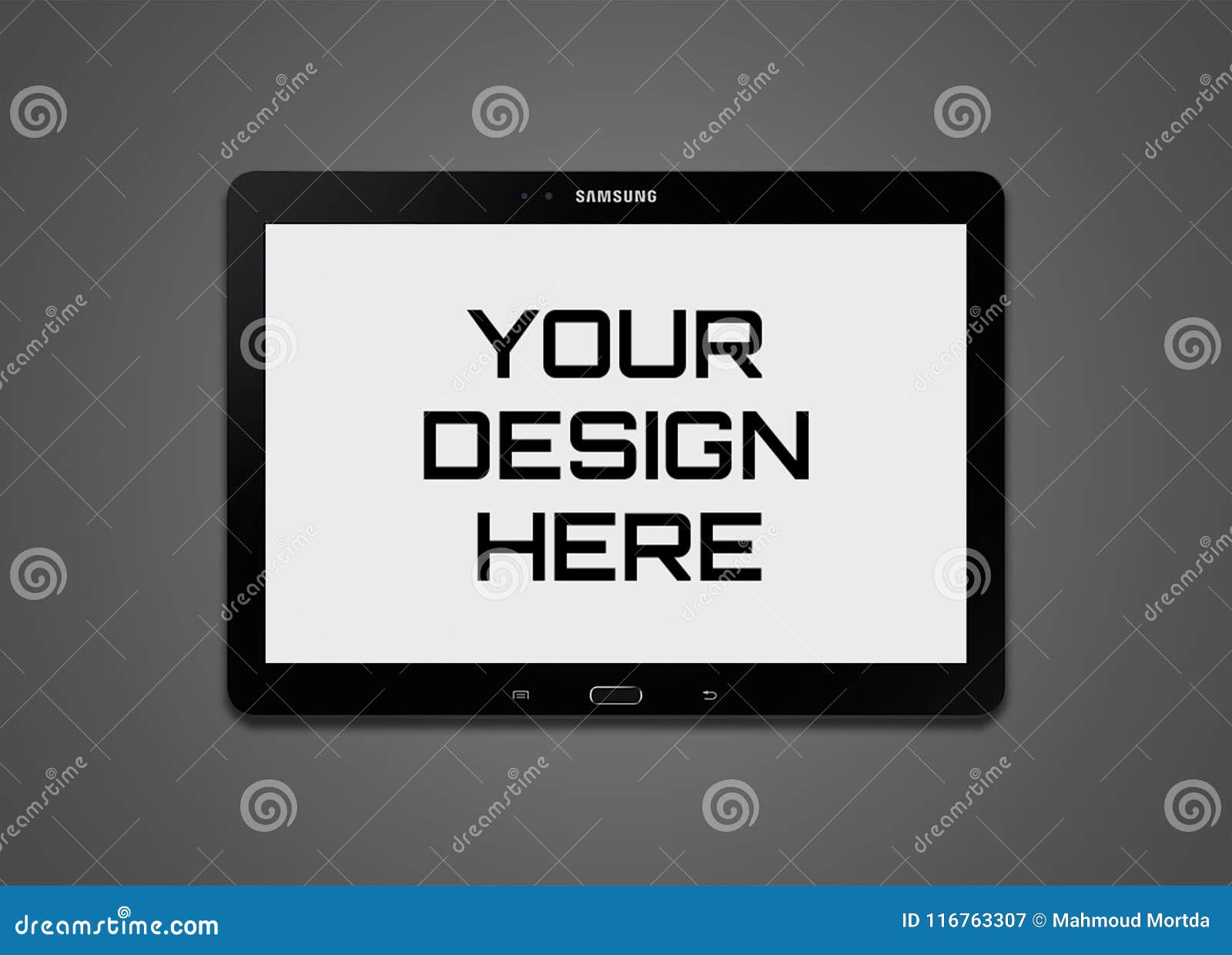 a high quality samsung tablet mockup