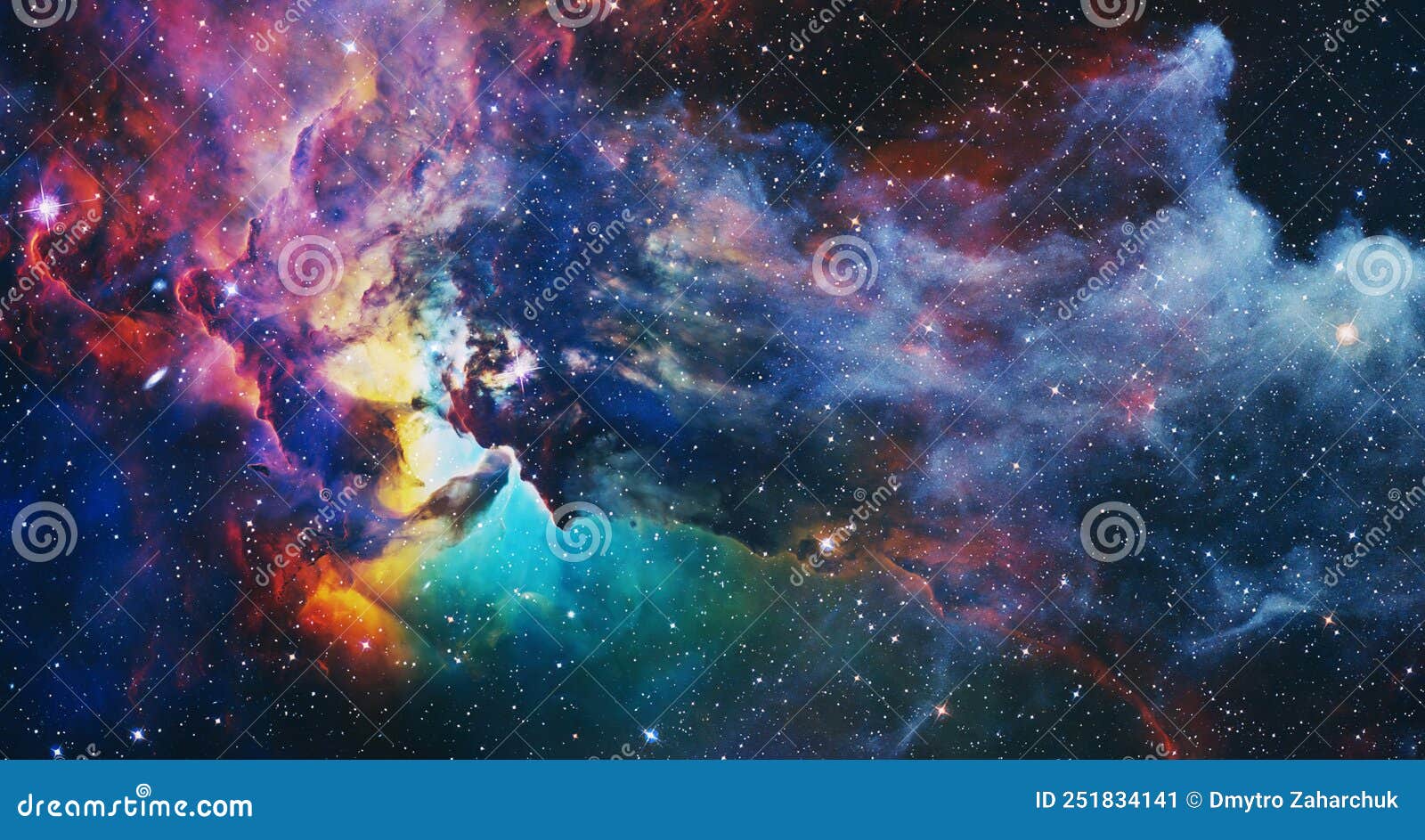 High Quality Space Background. Explosion Supernova. Bright Star