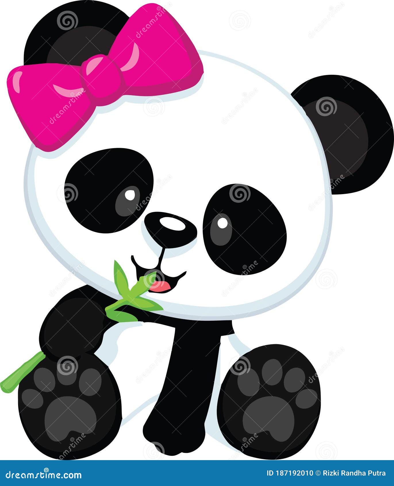 High Quality Vector Animated Cute Panda Being in Love Stock Vector -  Illustration of used, vector: 187192010