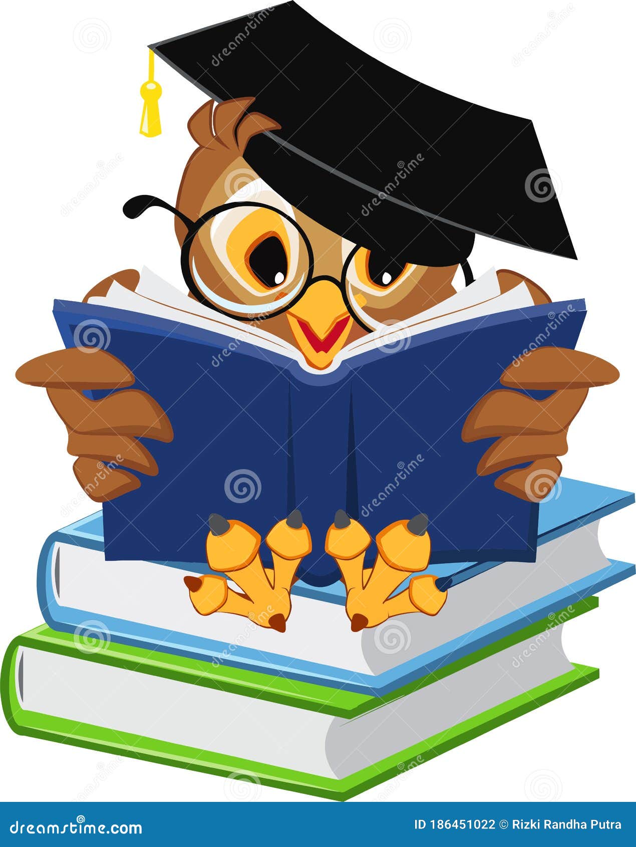 High Quality Vector Animated Smart Bird Who is Reading a Book Stock Vector  - Illustration of book, bird: 186451022