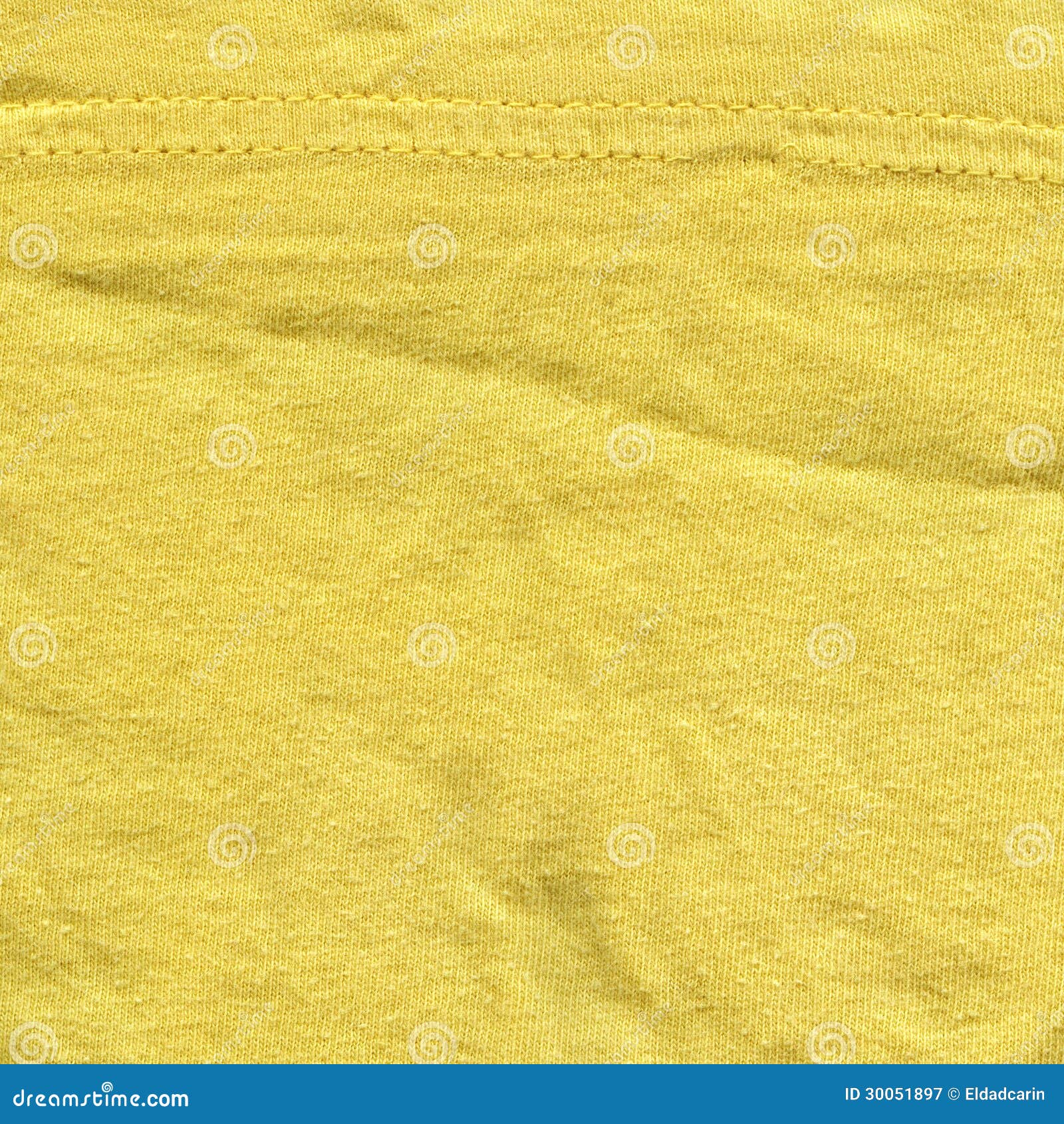 Cotton Fabric Texture - Bright Yellow with Seams Stock Image - Image of ...