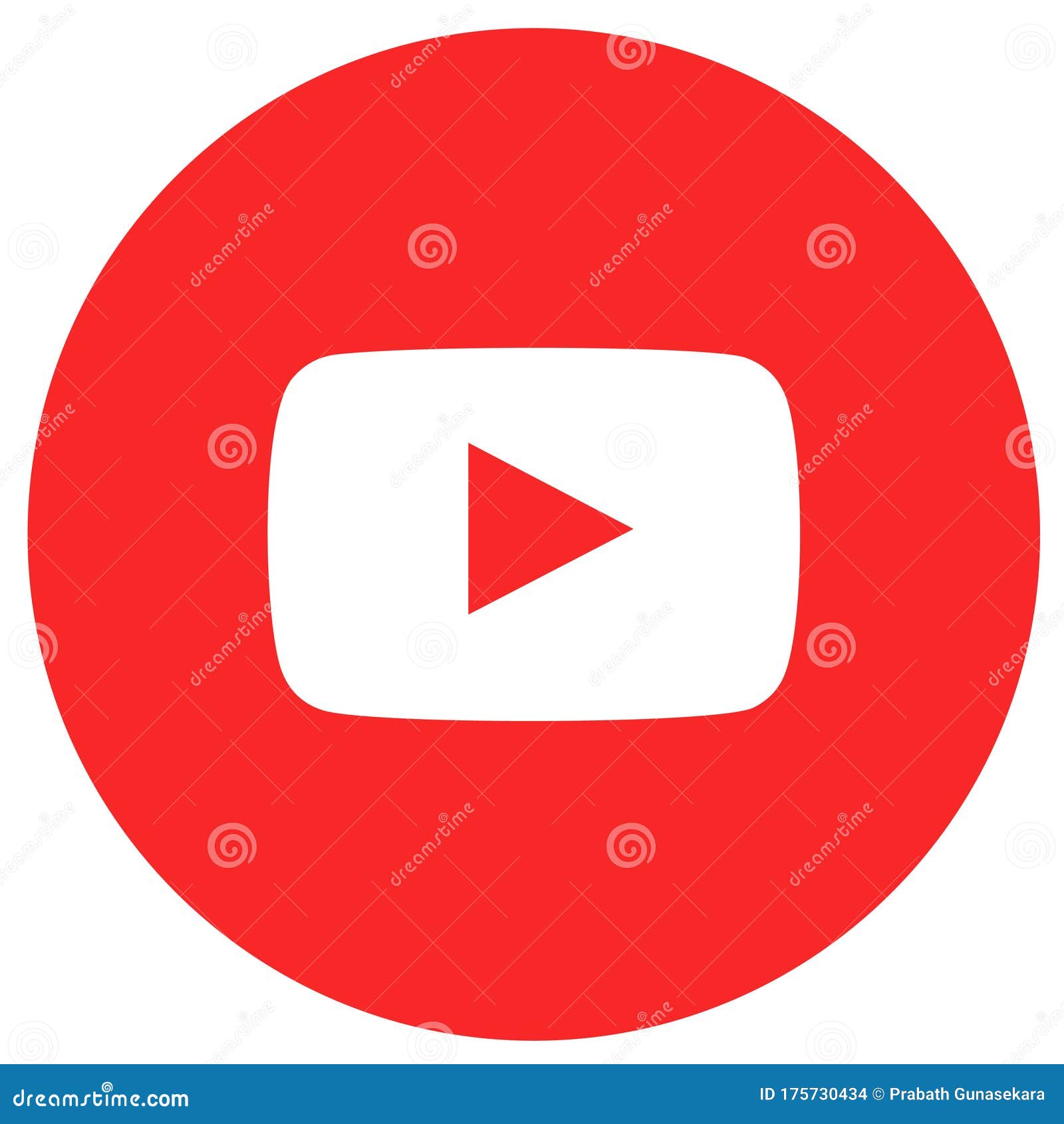 Colored Youtube logo icon editorial stock image. Illustration of available  - 175730434
