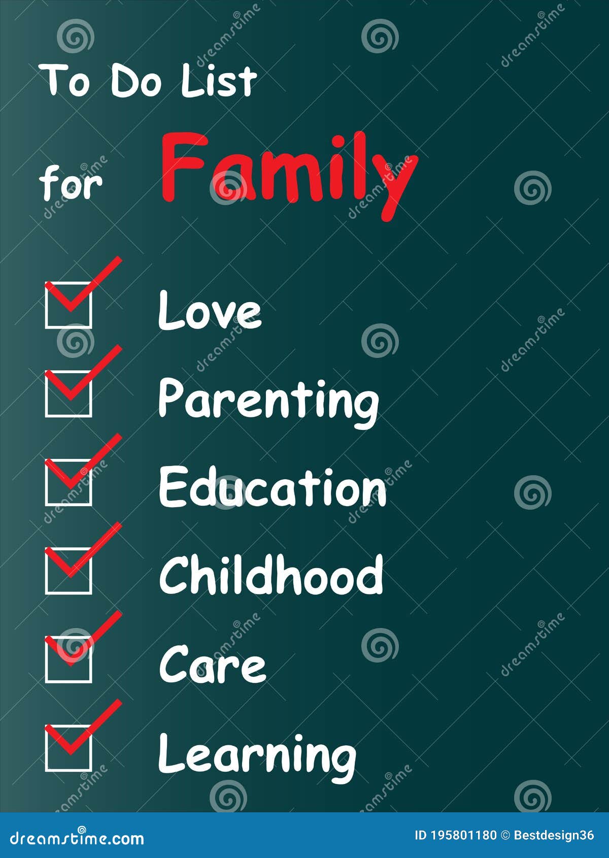 concept or conceptual white family chalk text word cloud or tagcloud as blackboard background