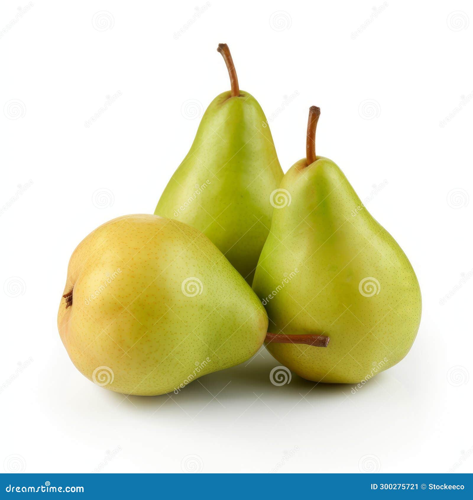 high-resolution creative commons attribution pears on white background