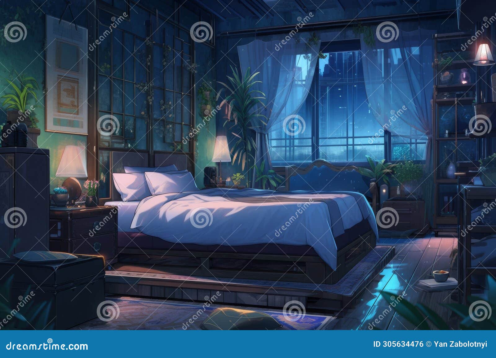 https://thumbs.dreamstime.com/z/high-resolution-digital-artwork-nighttime-urban-sanctuary-cozy-vibe-%D1%81oncept-abstract-paintings-botanical-illustrations-305634476.jpg