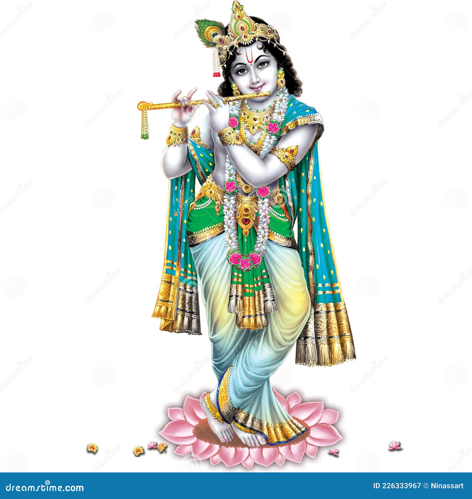 High-Resolution Digital Paintings of Lord Murlidhar Krishna in White  Background Stock Illustration - Illustration of decoration, lord: 226333967