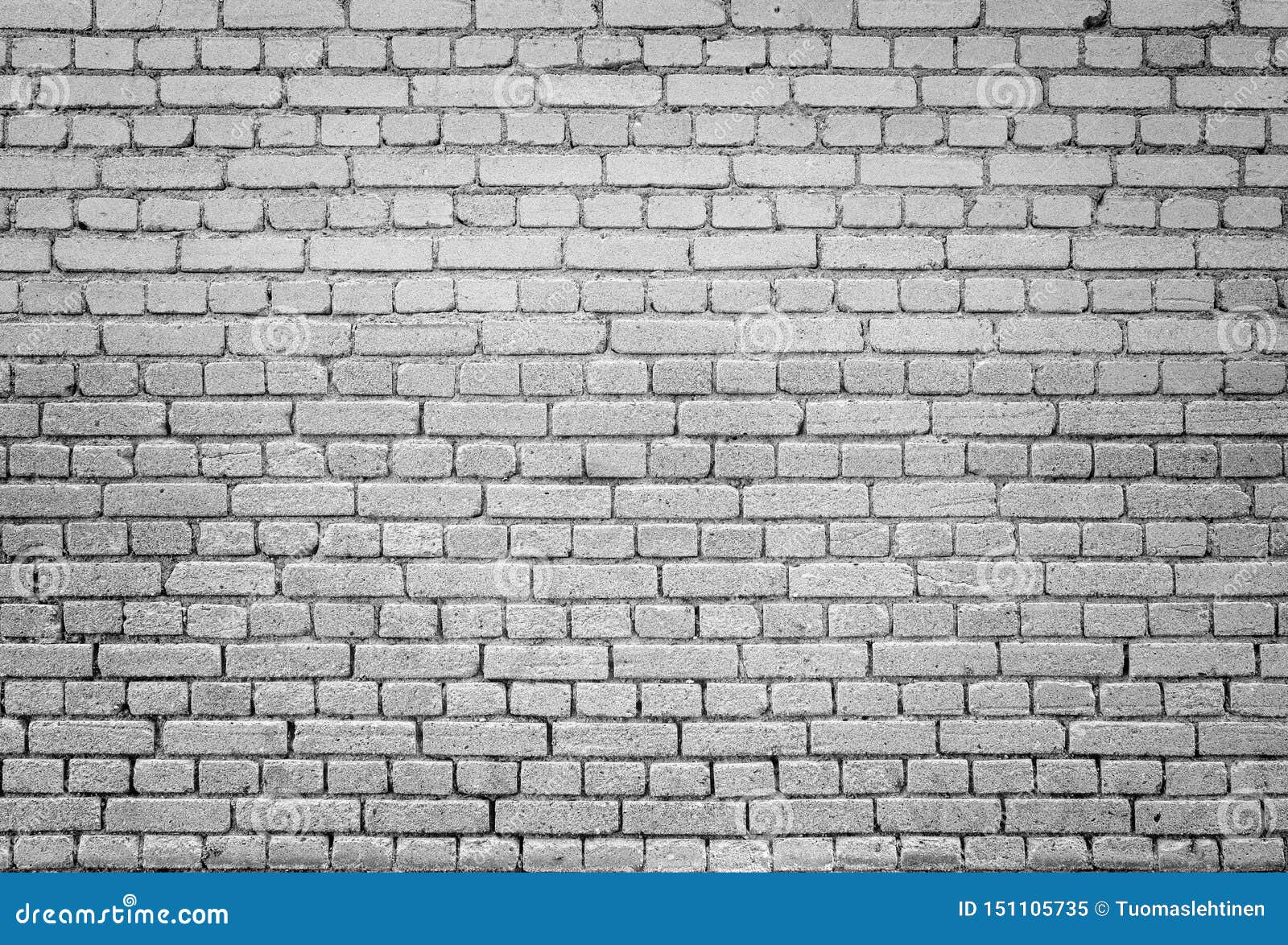 Old Brick Wall Background in Black and White Stock Image Image of