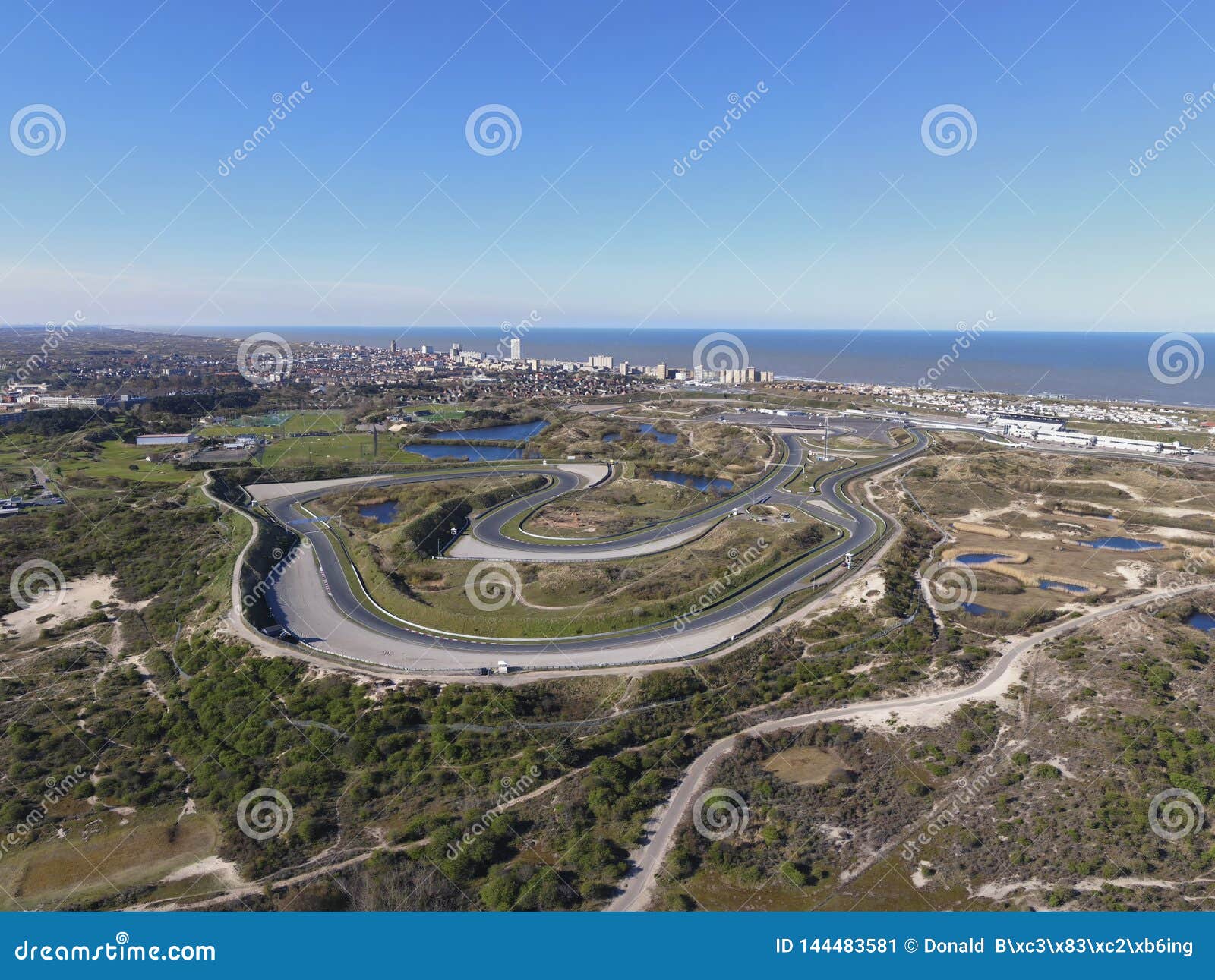 high resolution image race track circuit of zandvoort