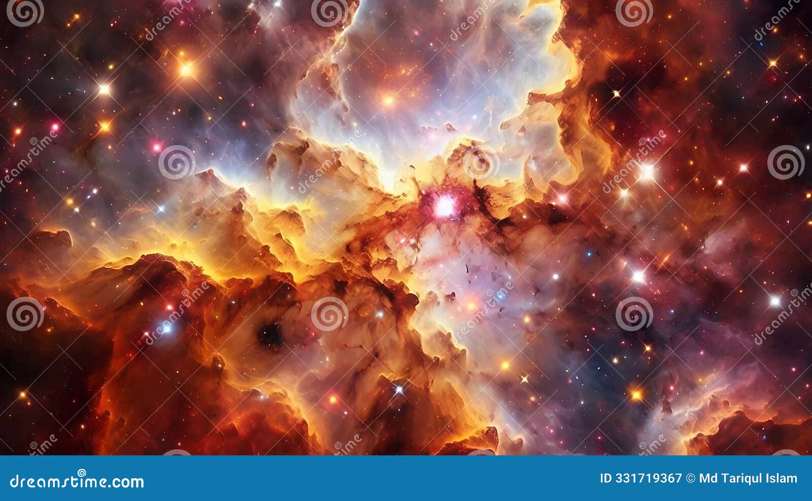 high-resolution image of a star-forming region in space, showcasing a stunning cosmic landscape