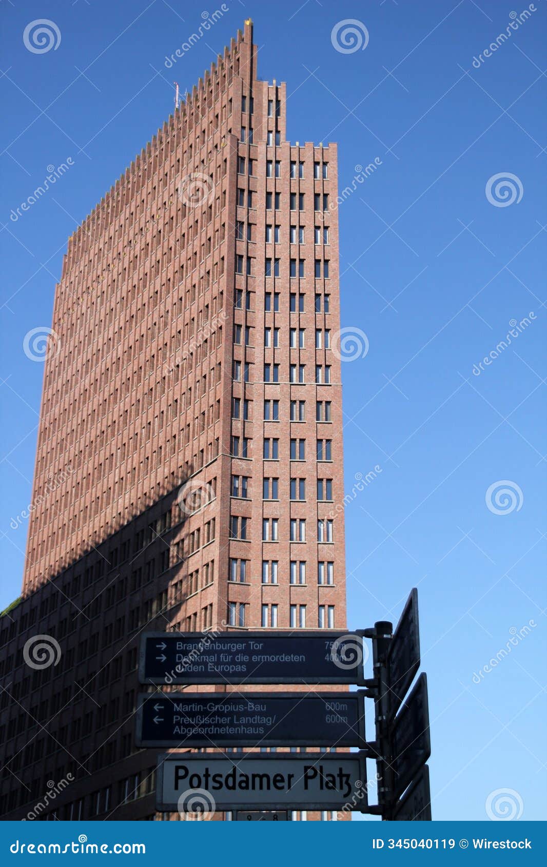 high-rise building at potsdamer platz, berlin
